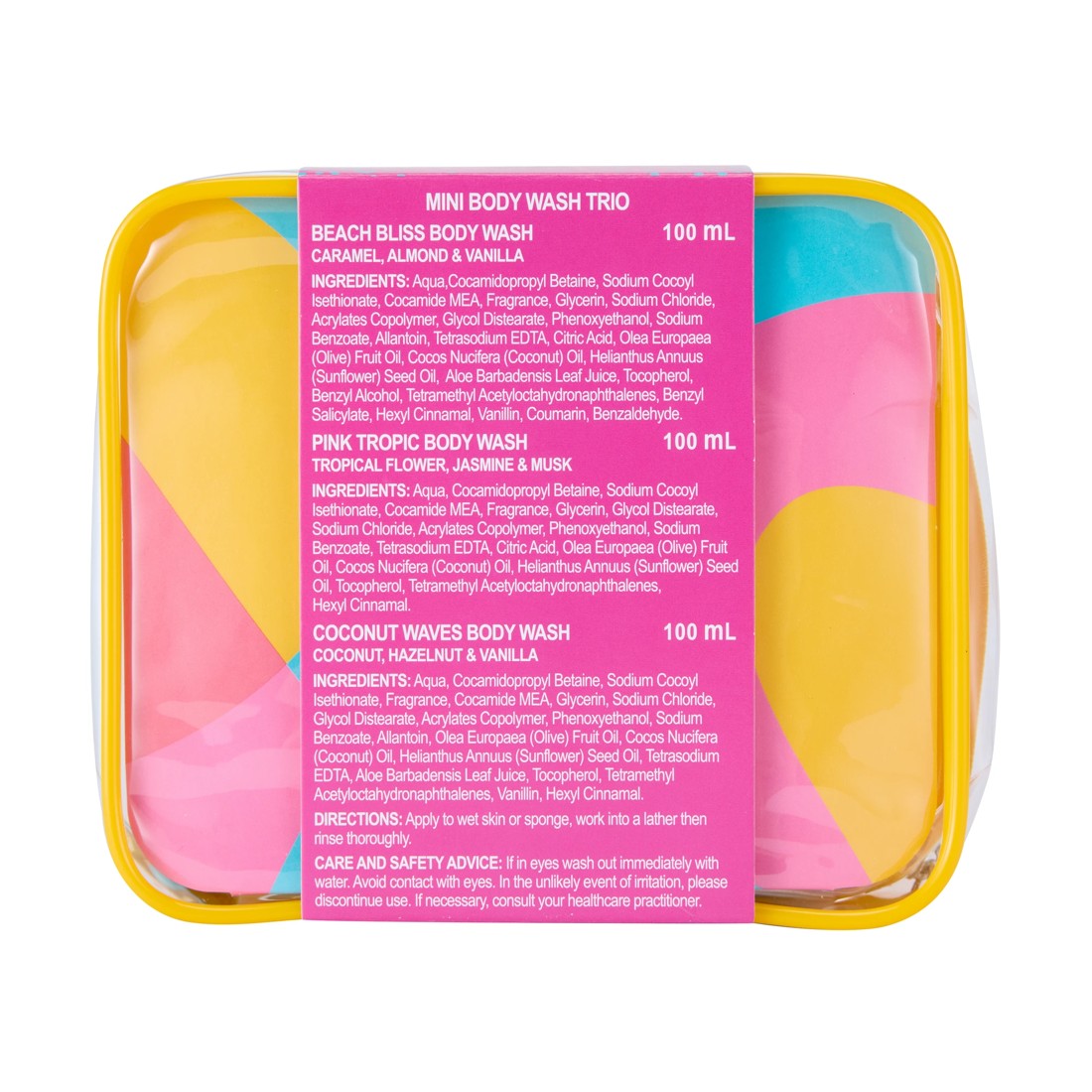 5 OXX Bodycare Summer Solstice Mini Body Wash Trio - Beach Bliss, Pink Tropic & Coconut Waves, 5 of 5