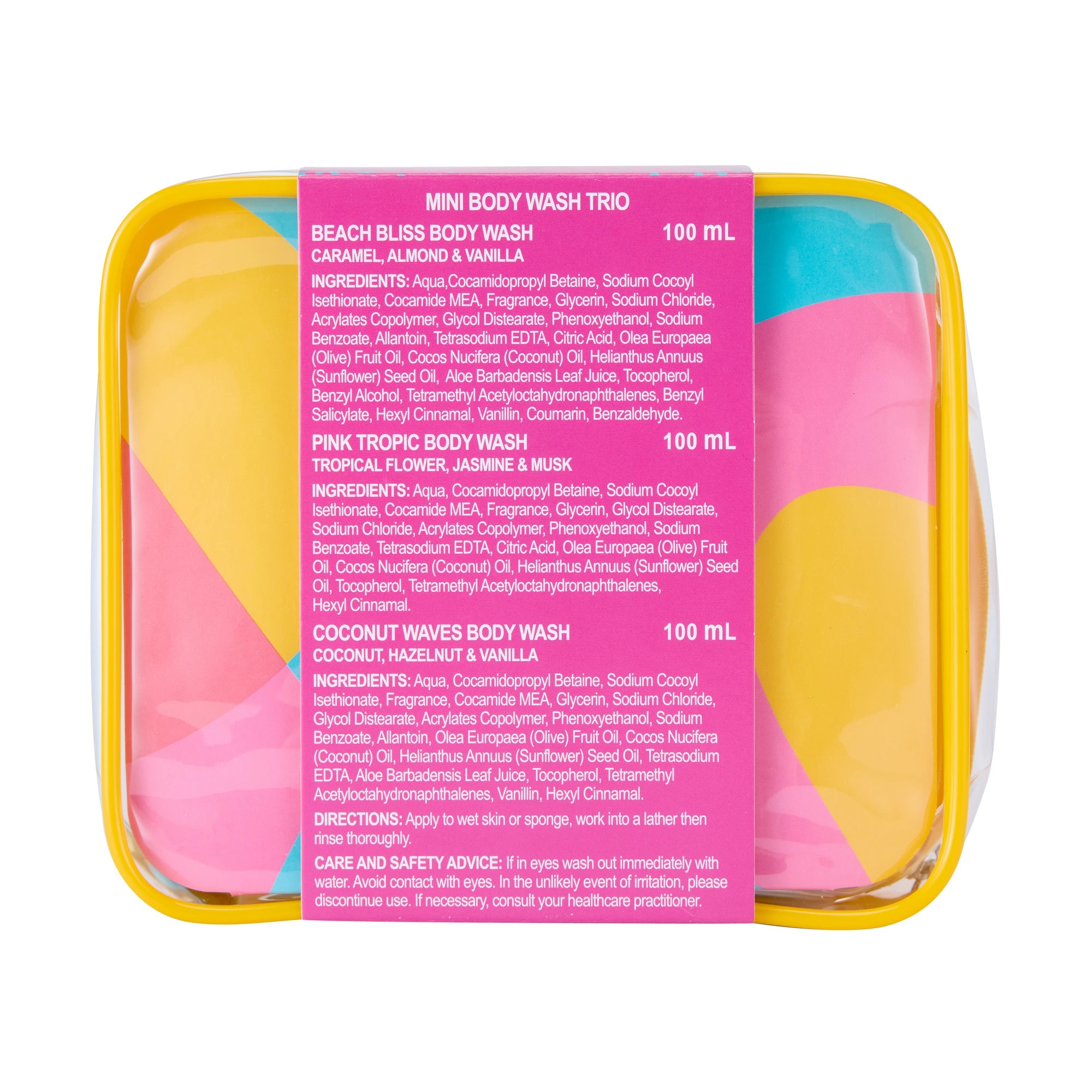 5 OXX Bodycare Summer Solstice Mini Body Wash Trio - Beach Bliss, Pink Tropic & Coconut Waves, 5 of 5