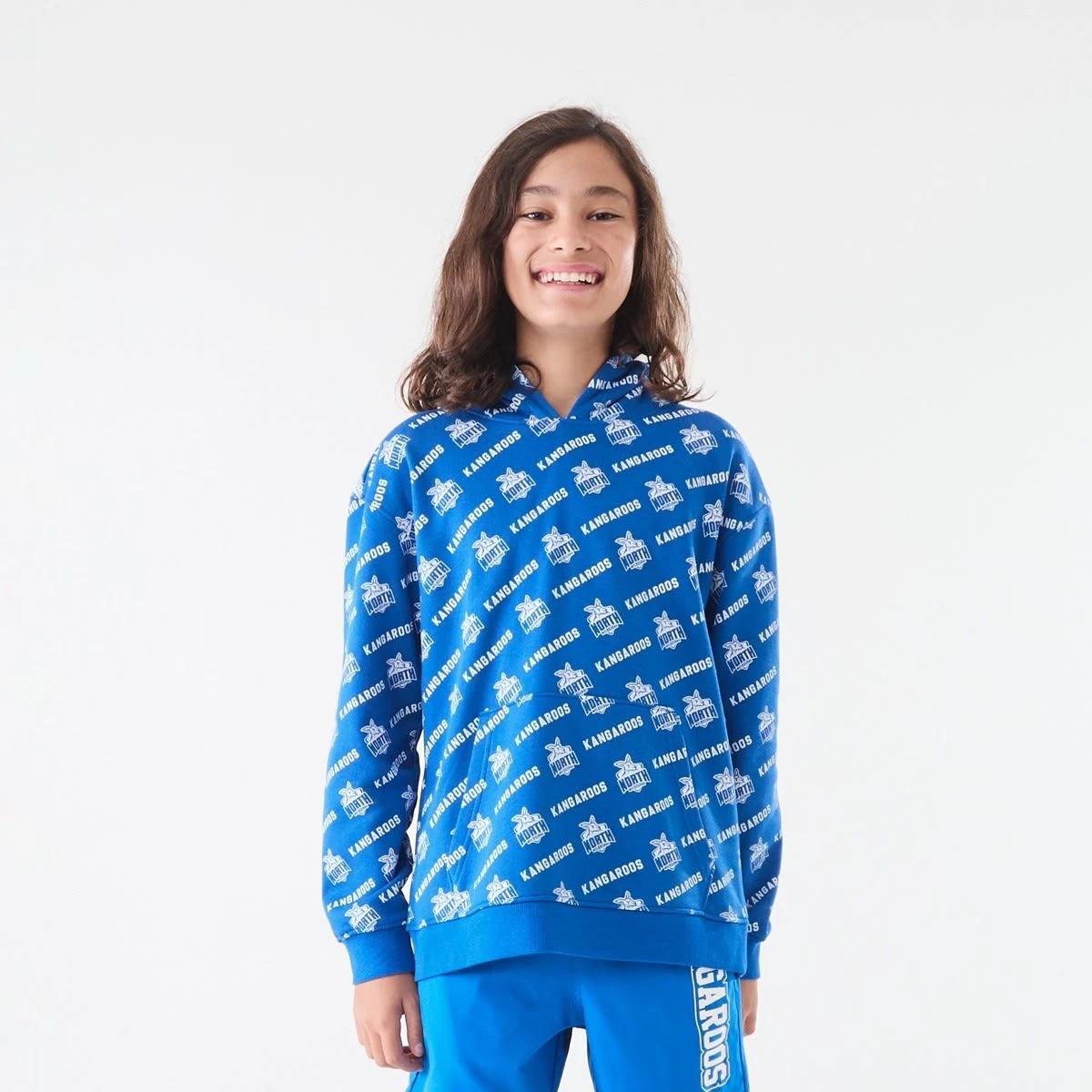 4 Official AFL Kids All Over Print Hoodie Kangaroos, 4 of 10