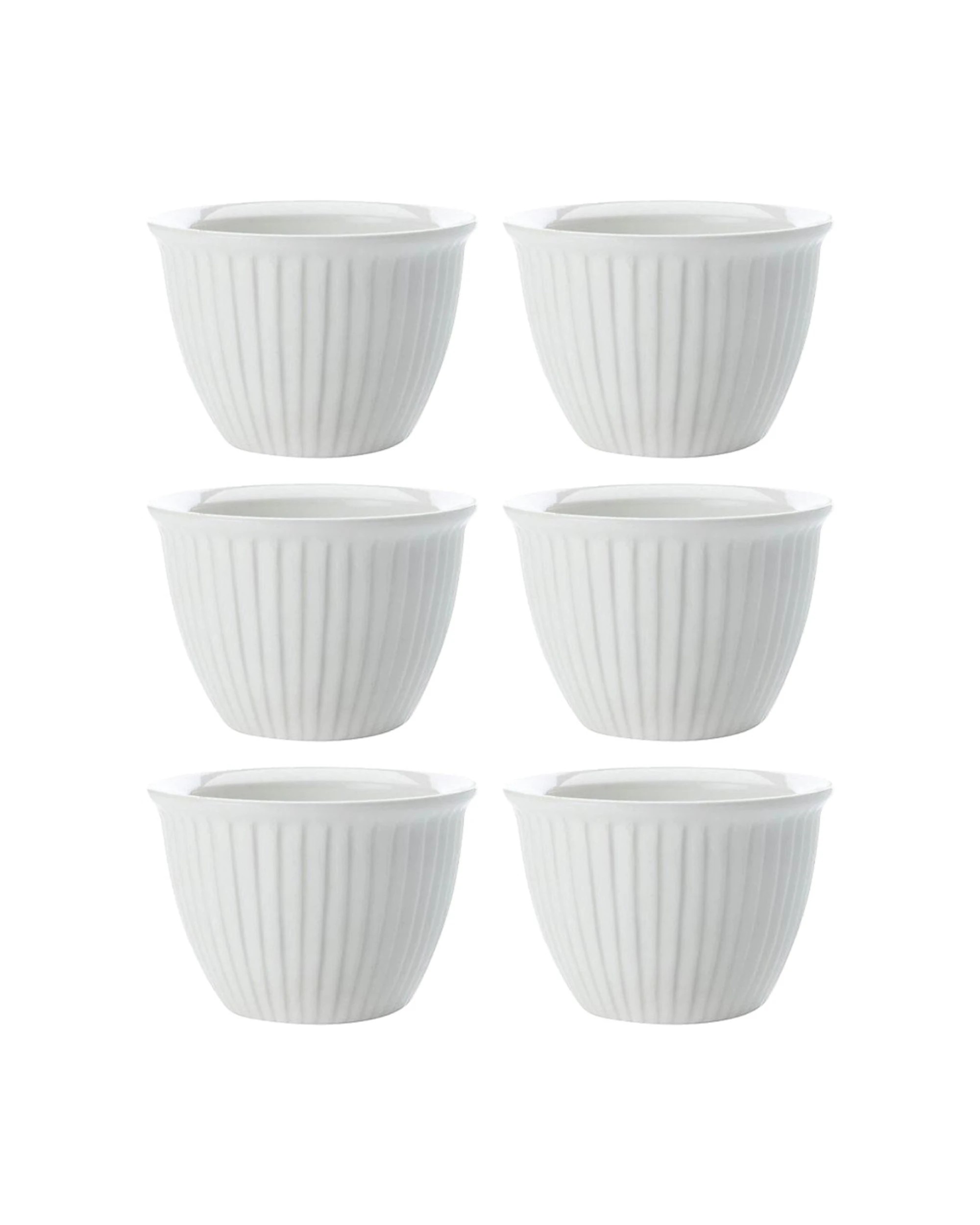 1 Maxwell & Williams 6PK White Basics Custard Cup Porcelain 150ml Set - White, 1 of 1