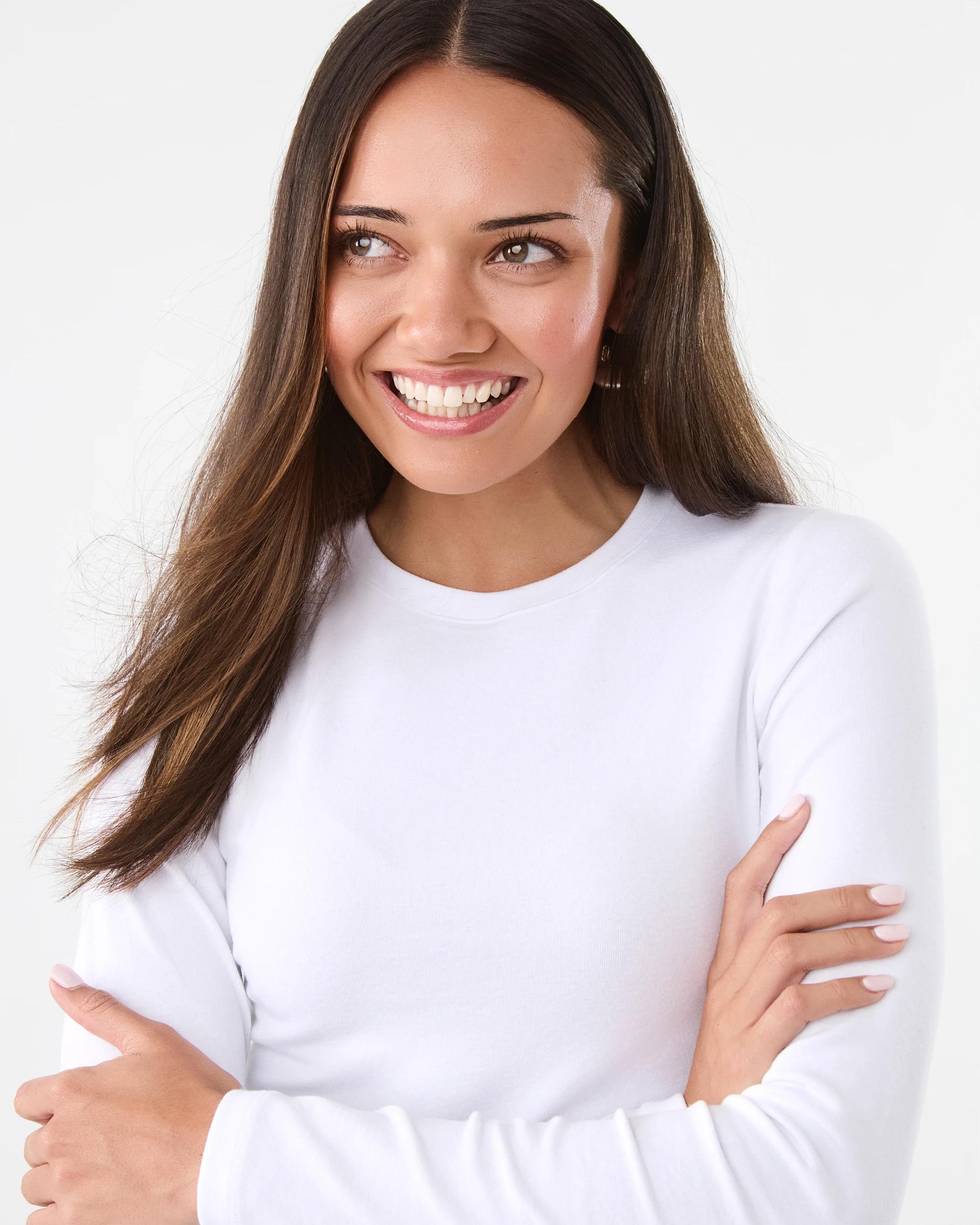 7 Long Sleeve Neat Fit Top White, 7 of 9