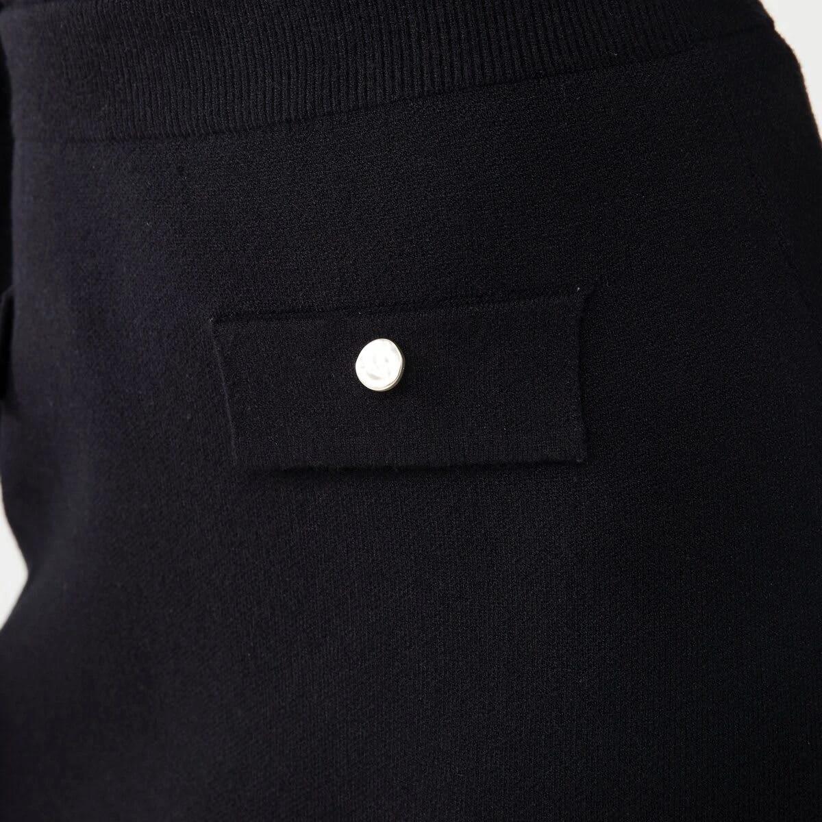 4 Compact Knit Mini Skirt Black, 4 of 6