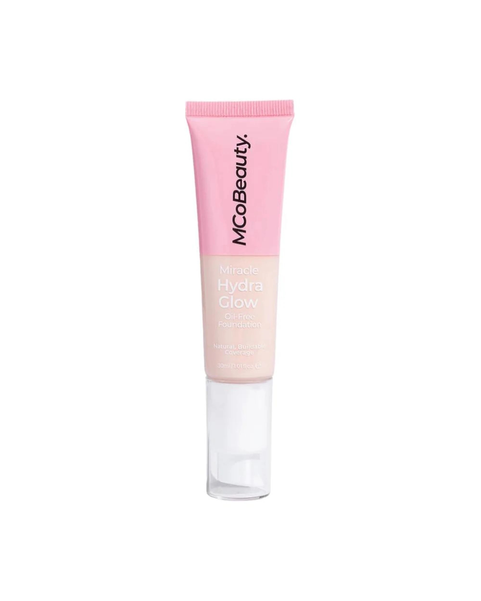 2 2 x MCoBeauty Miracle Hydro Glow Oil Free Foundation 30mL - Porcelain - Beige, 2 of 5