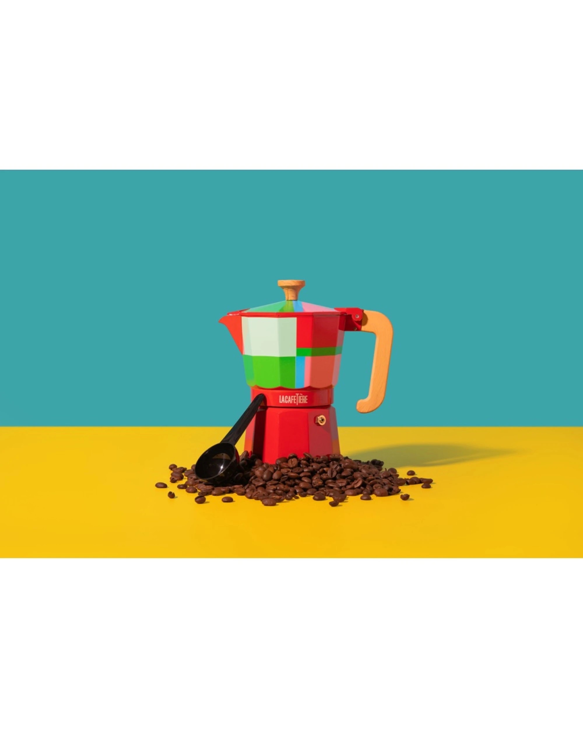5 La Cafetiere Utopian Lines Venice Stovetop Espresso Coffee Maker 290ml - Multi, 5 of 7