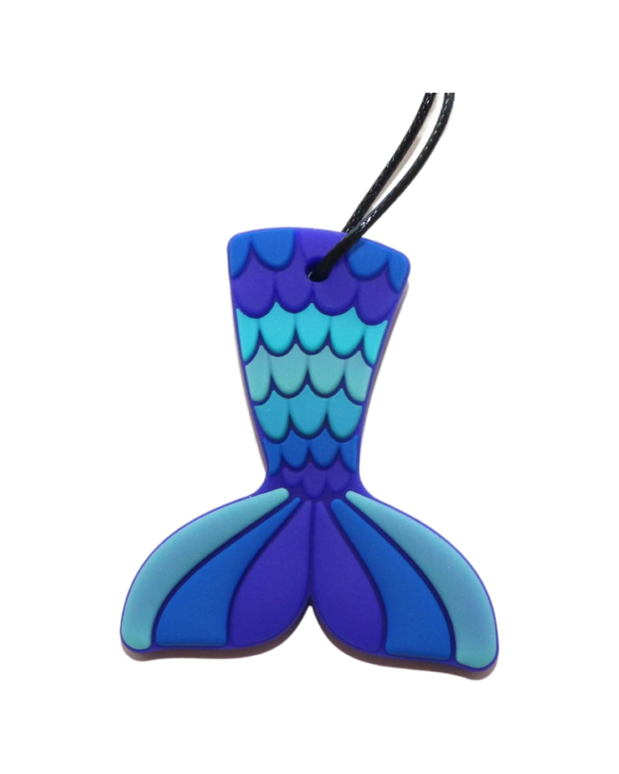 1 Jellystone Designs Kids Mermaid Tail Sensory Pendant Medium Chew Necklace Ocean - Multi, 1 of 1