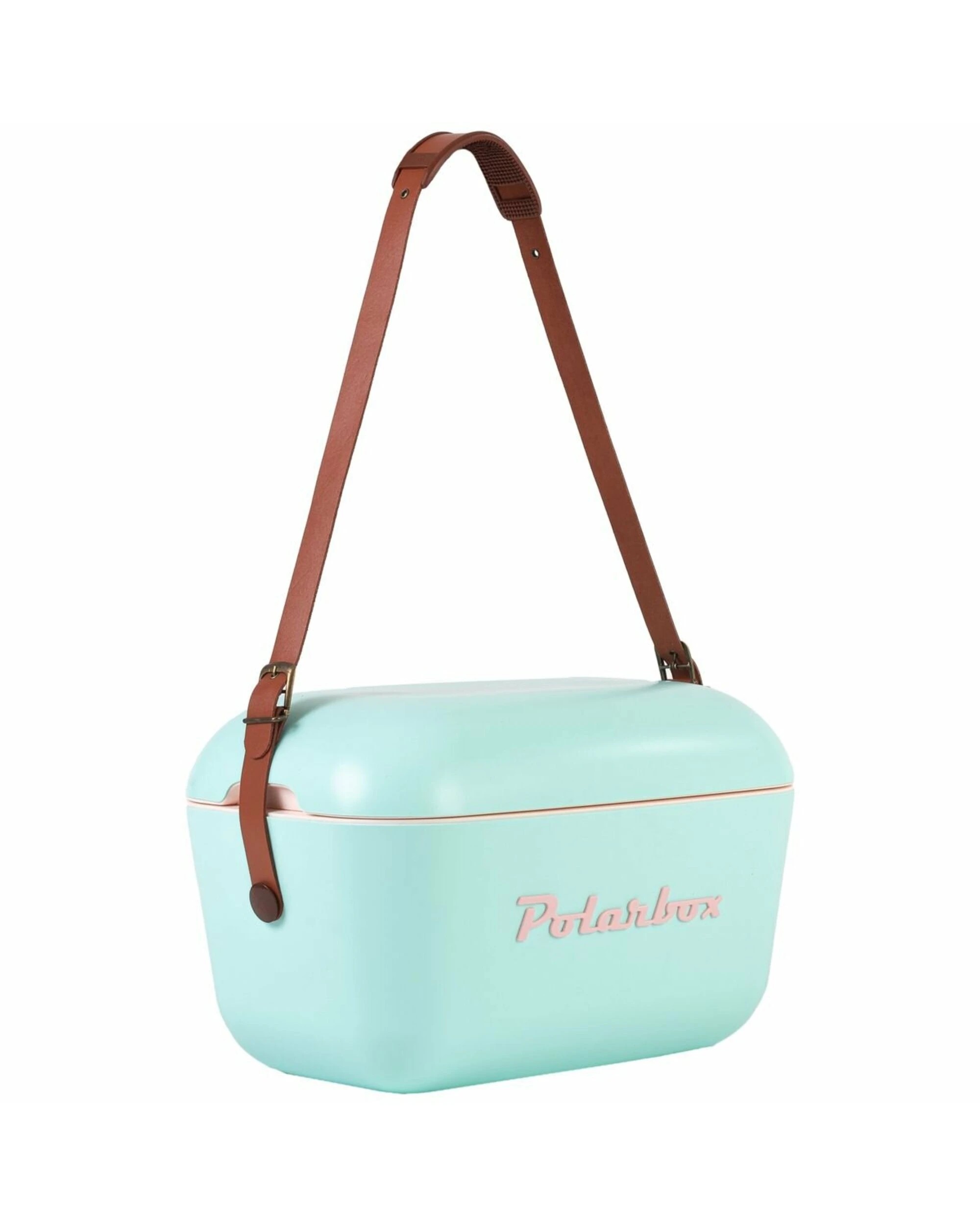 2 Polarbox Classic 12L Cooler Cyan with Rose Logo, 2 of 4