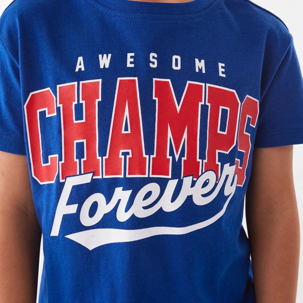 3 Chest Print T-shirt Bluawesom, 3 of 9