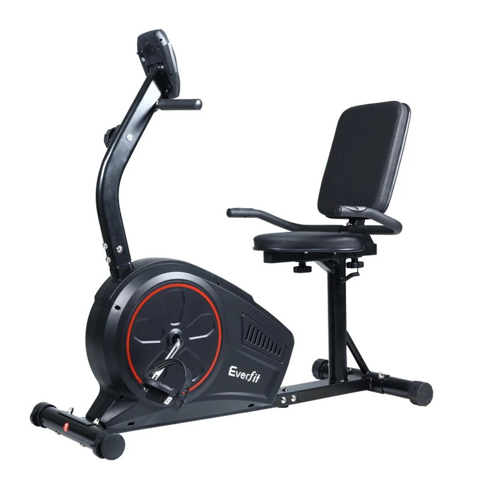 1 Everfit Exercise Bike Magnetic Recumbent Indoor Cycling Home Gym Cardio 8 - Black, 1 of 7