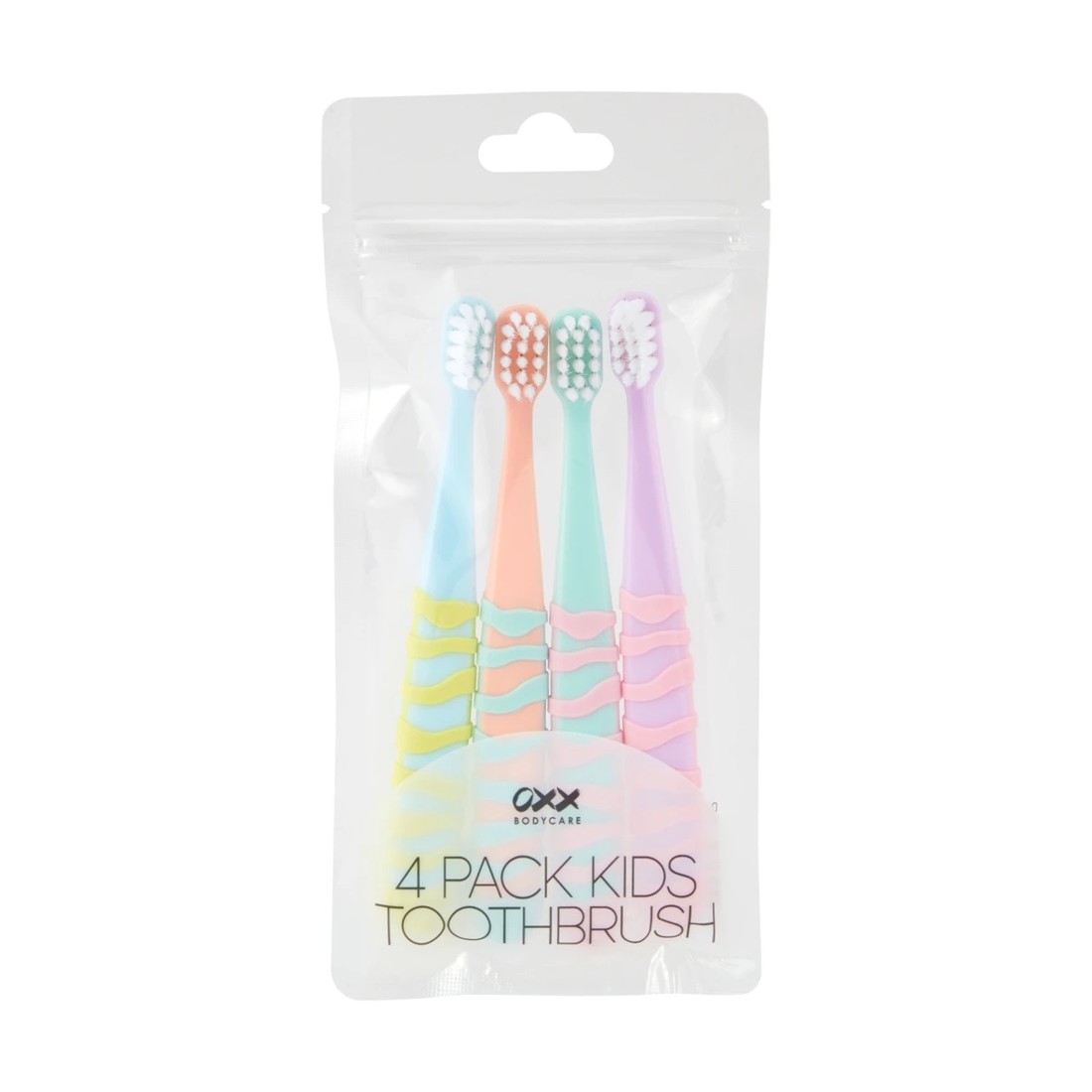 1 OXX Bodycare 4 Pack Kids Toothbrush, 1 of 5