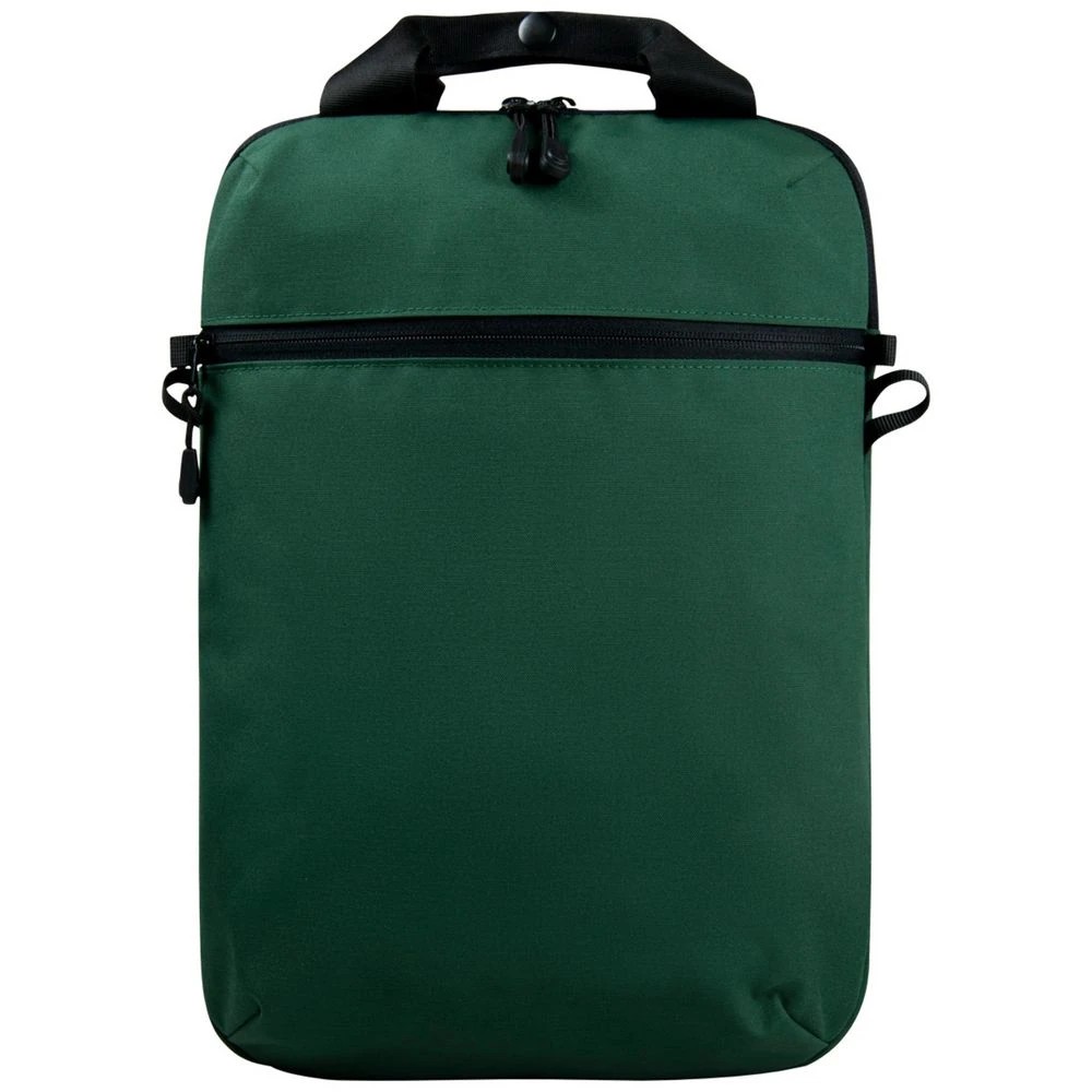 1 Otto Vertical 14" Laptop Sleeve Green w shoulder strap, 1 of 5
