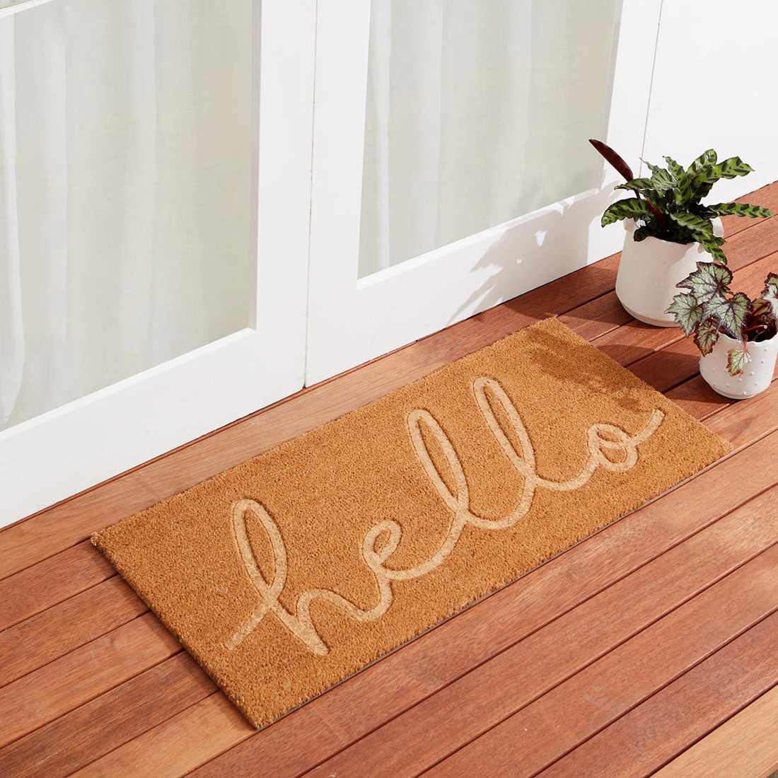 1 Hello Debossed Doormat - 100cm x 45cm, 1 of 5
