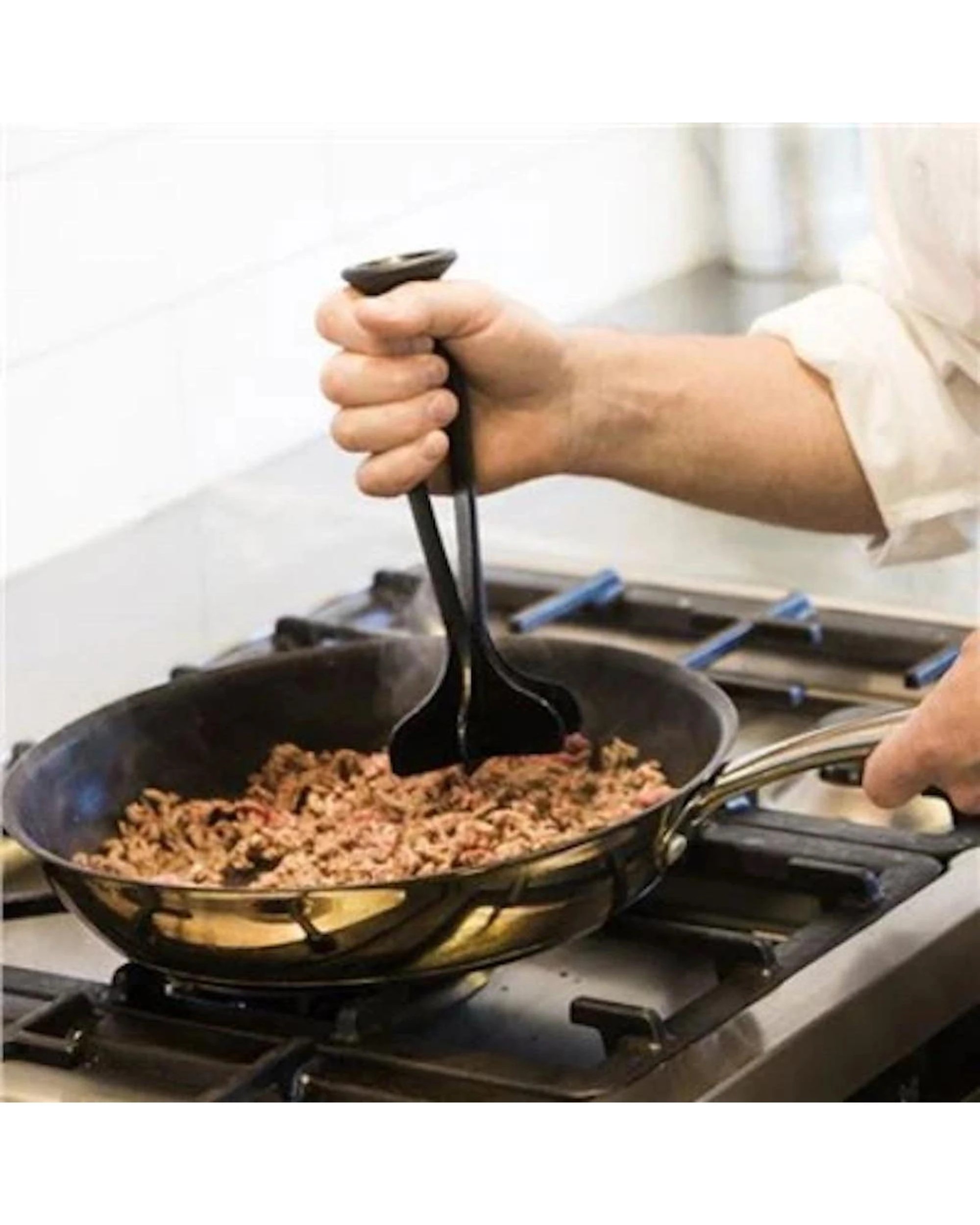 3 Hackit Nylon Meat Chopper Kitchen Utensil For Breaking Up Mince Heat 210c - Black, 3 of 4