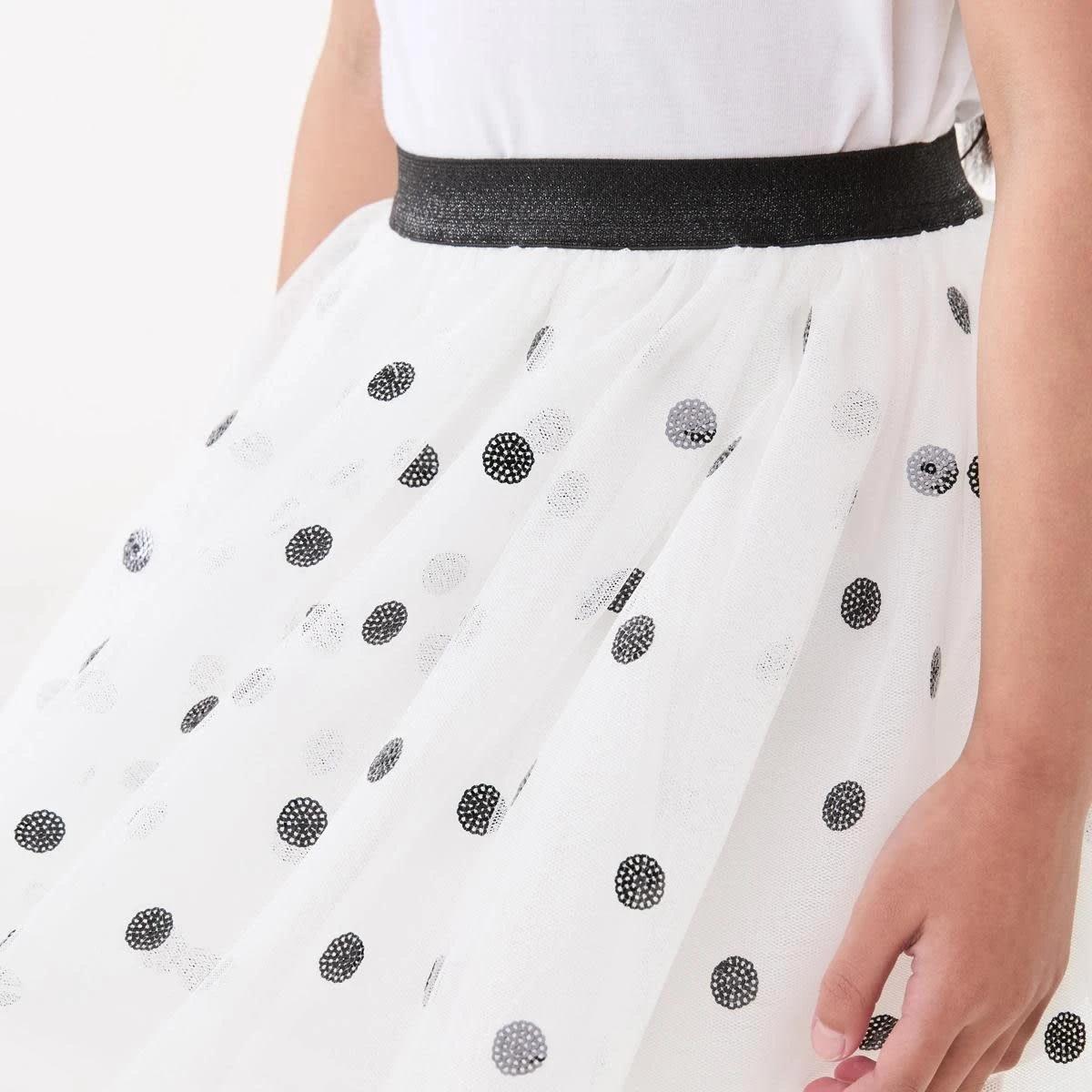 4 Tutu Skirt MAGICAL HAIL SPOTS WHITE, 4 of 6