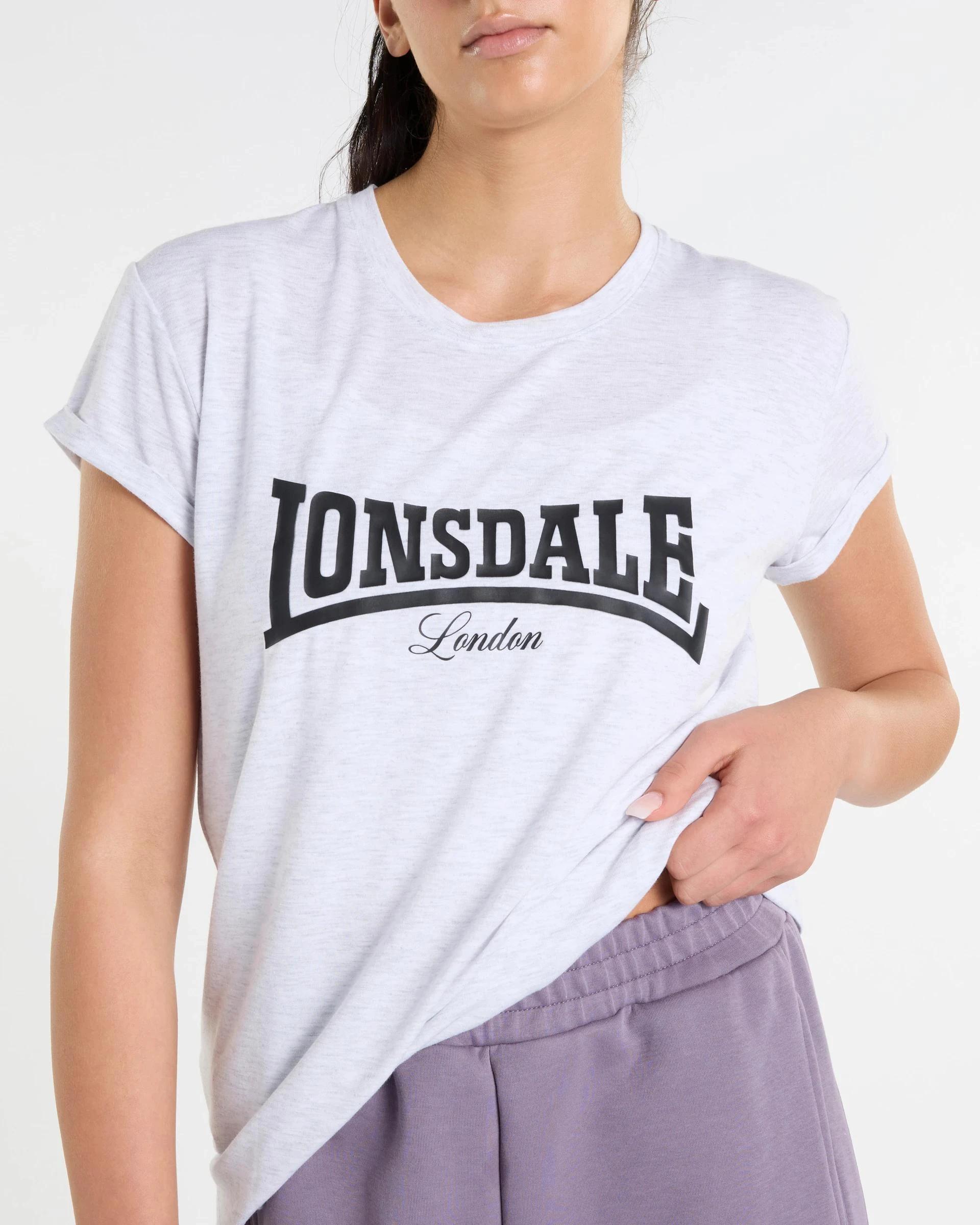2 Lonsdale Silver Marle Malden T-shirt - Lonsdale London SILVER MARLE, 2 of 5