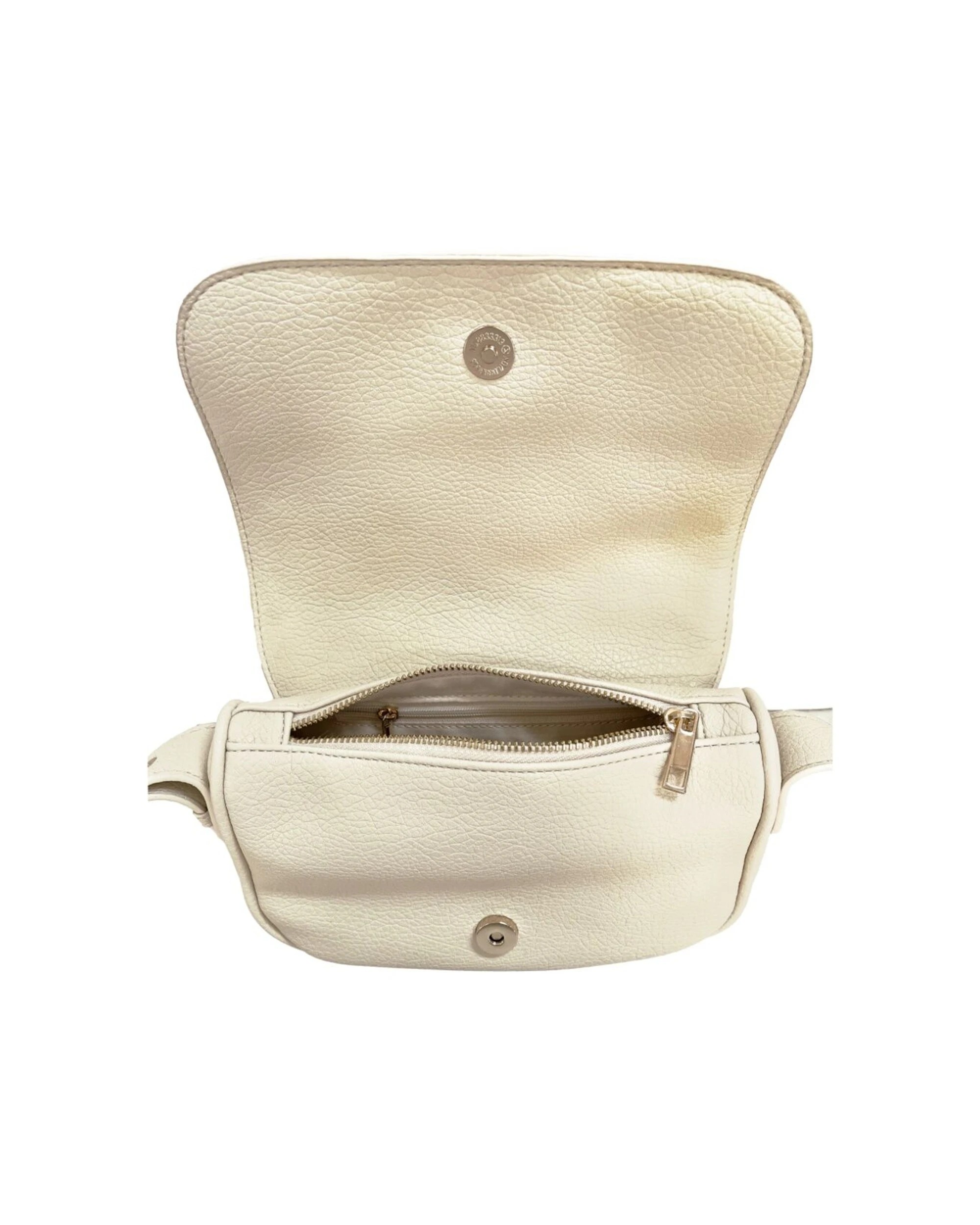 3 Wicked Sista Sierra Woven Handbag Crossbody Adjustable Strap Button Flap Cream - Beige, 3 of 3