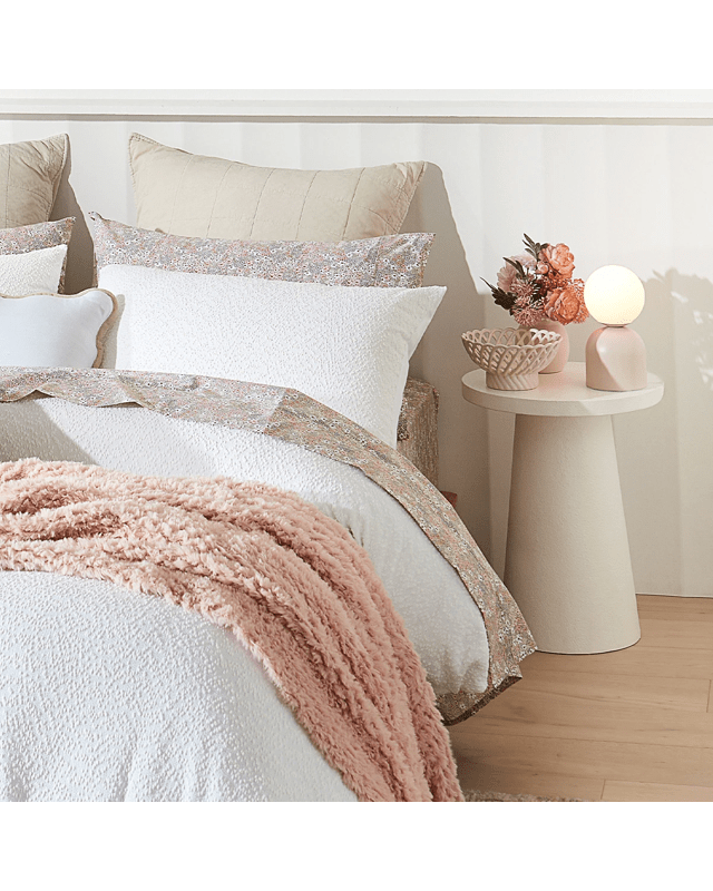 White Textured Side T