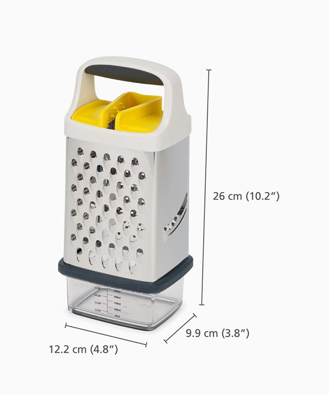 Joseph Joseph Grip Box Grater With Precision Food-Grip 17cm - Multi - Kmart