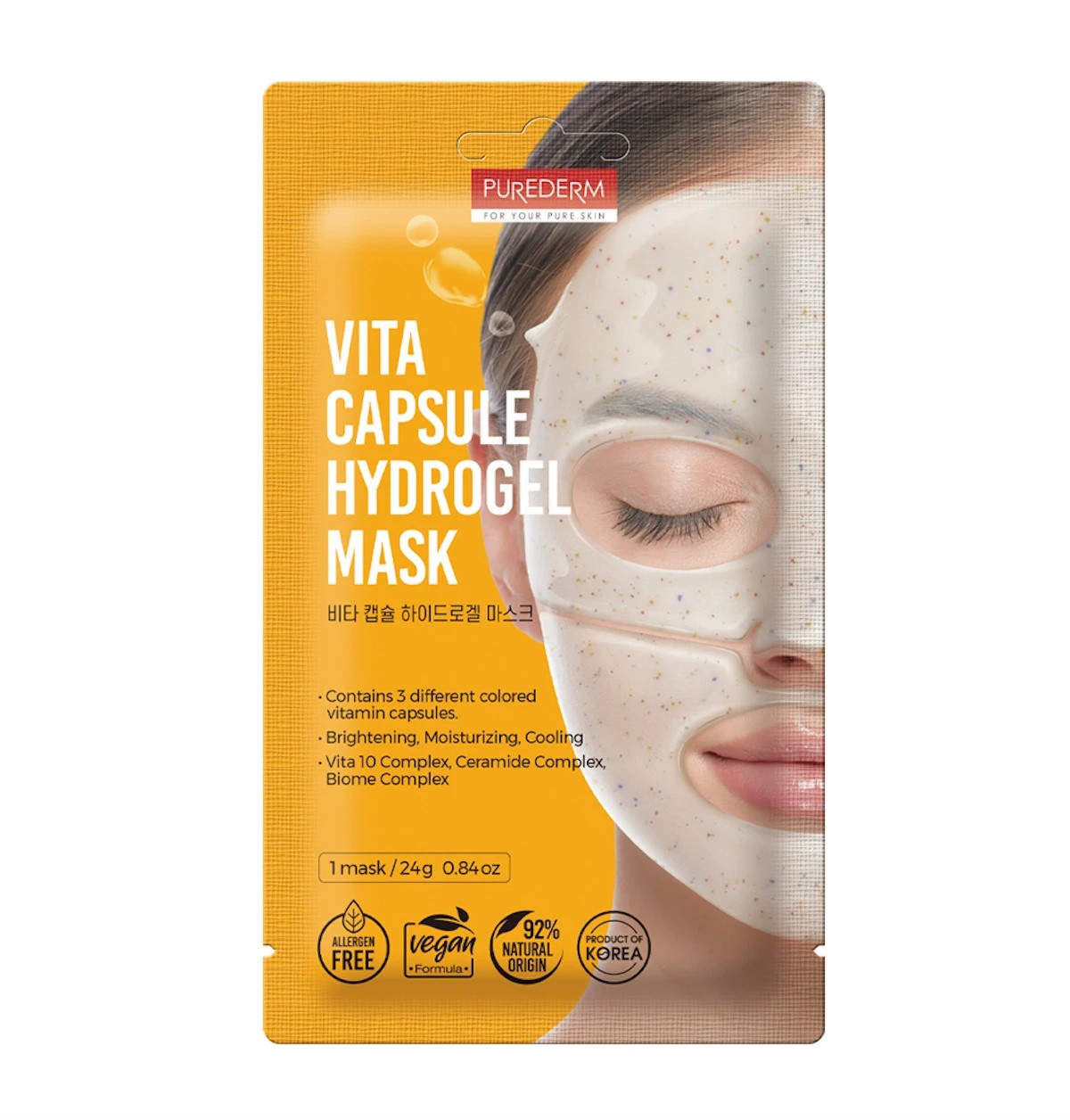 1 Purederm Vita Capsule Hydrogel Mask 24g, 1 of 2
