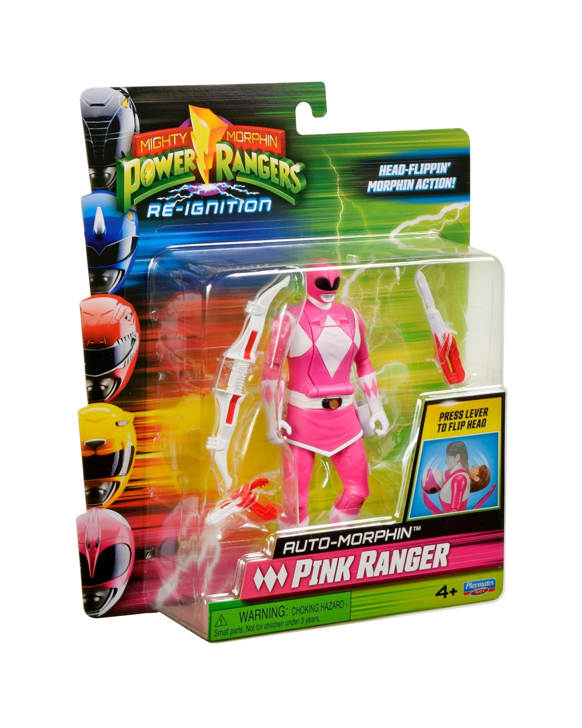 2 Mighty Morphin Power Rangers Re-Ignition Auto-Morphin Pink Ranger Action Figure, 2 of 9