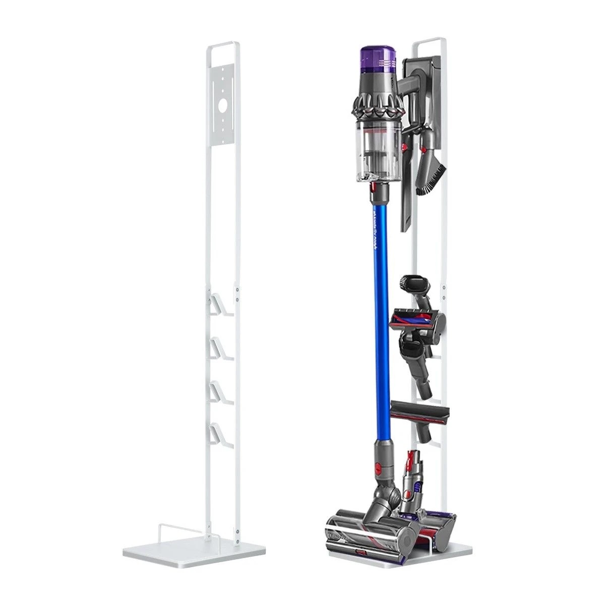 1 Ausway Freestanding Cordless Vacuum Cleaner Metal Stand Rack Hook White, 1 of 7