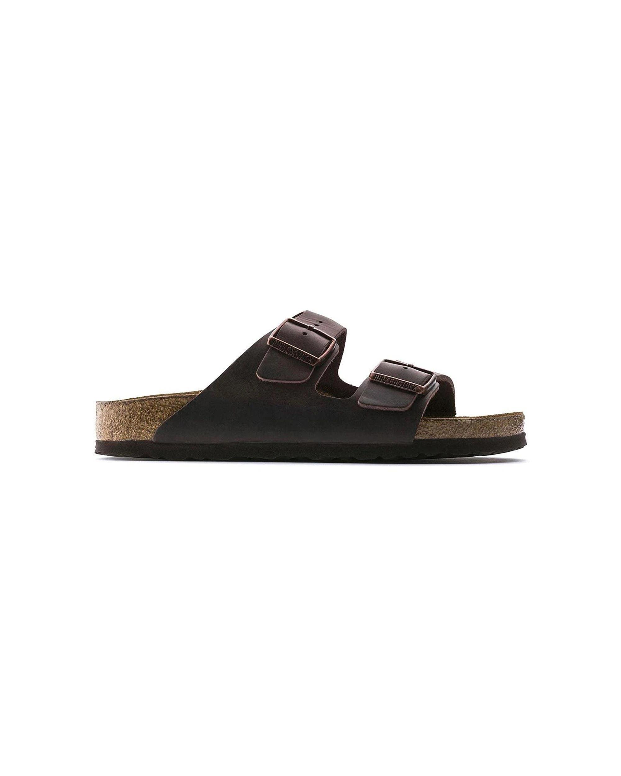 1 Birkenstock Arizona Soft Foot Oiled Leather Sandals Regular HABANA, 1 of 6