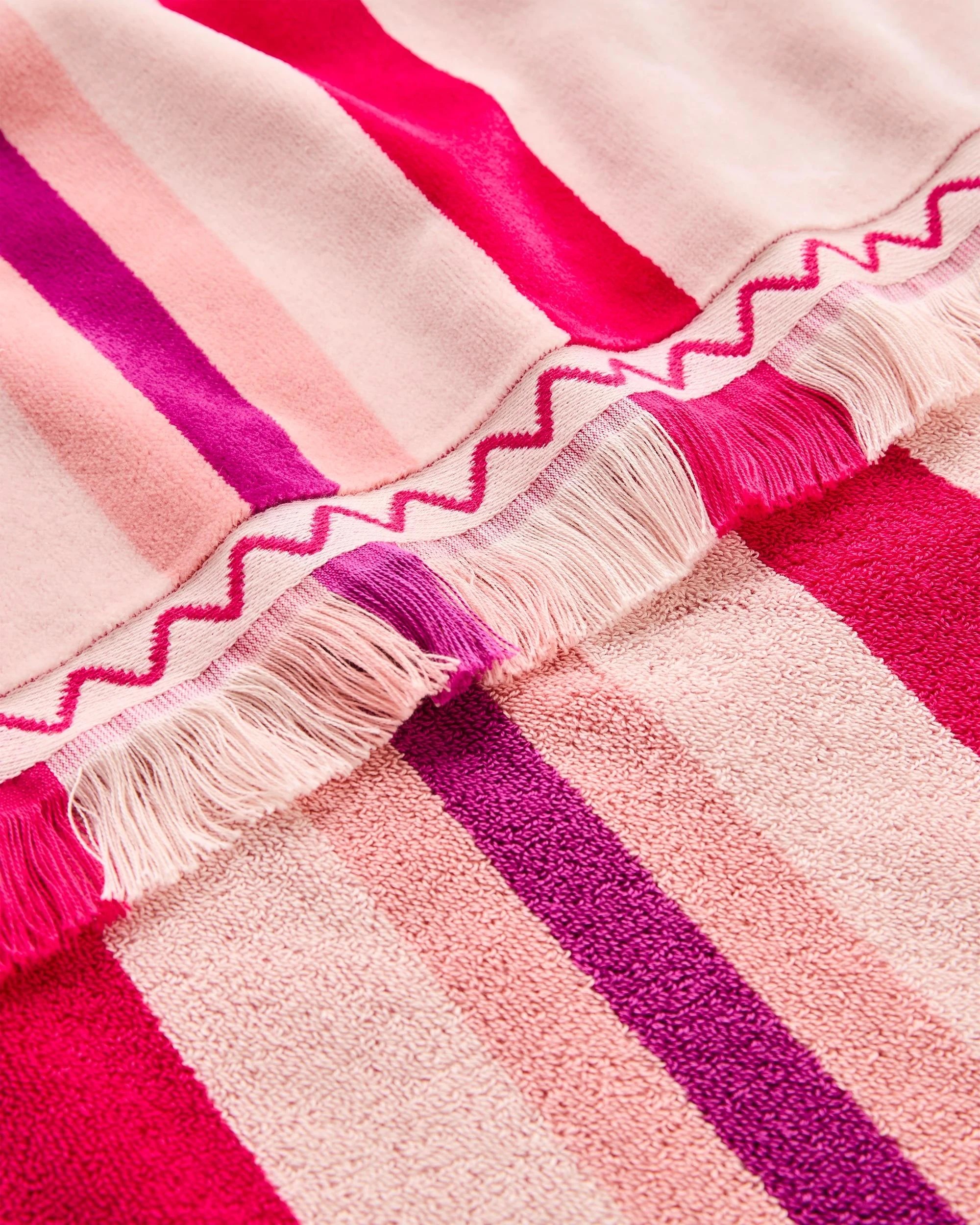 2 Target Variegated Stripe Beach Towel - Pink, 2 of 2