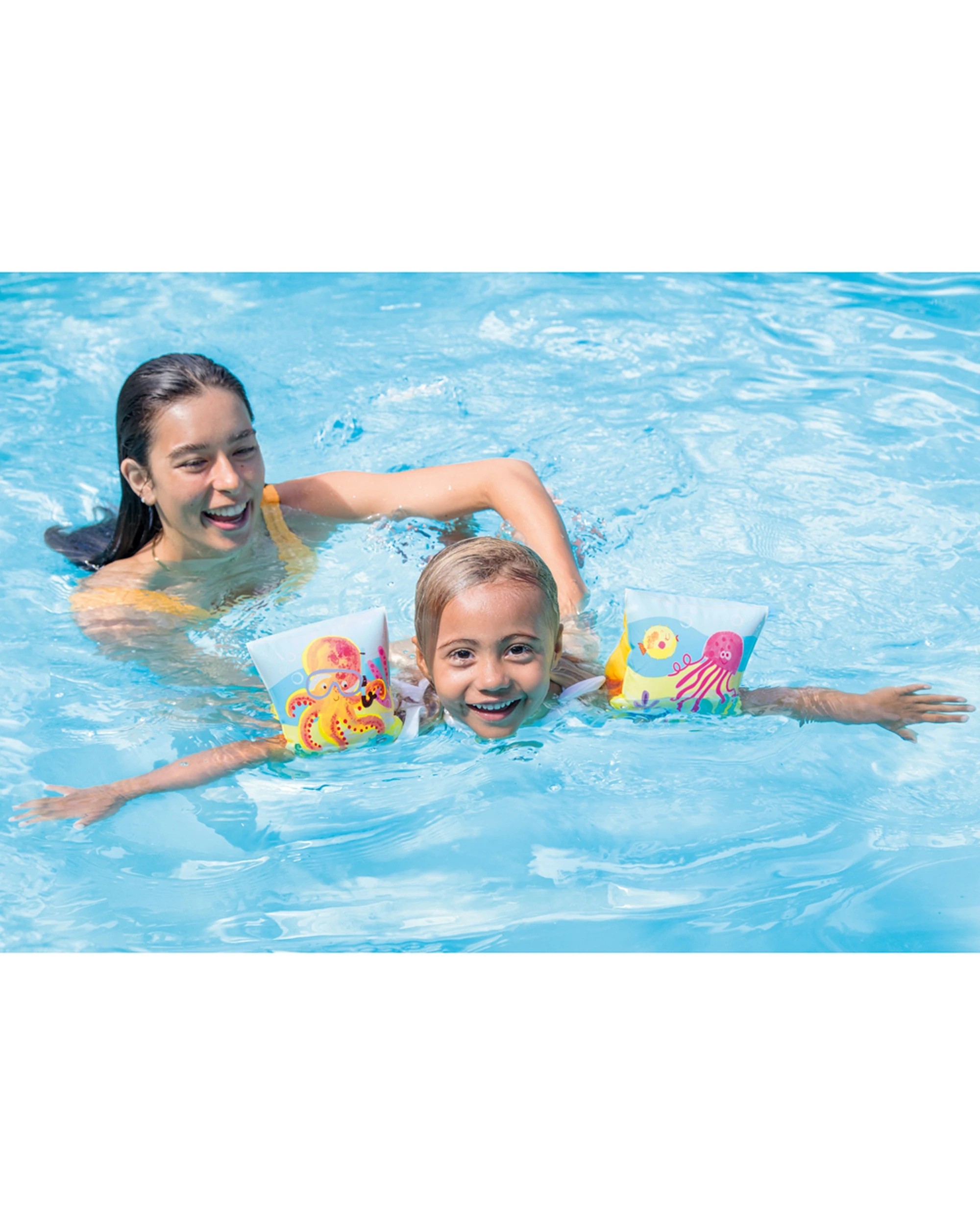 2 Intex 2pc Tropical Buddies 23cm Kids Inflatable Arm Bands - Multi, 2 of 4
