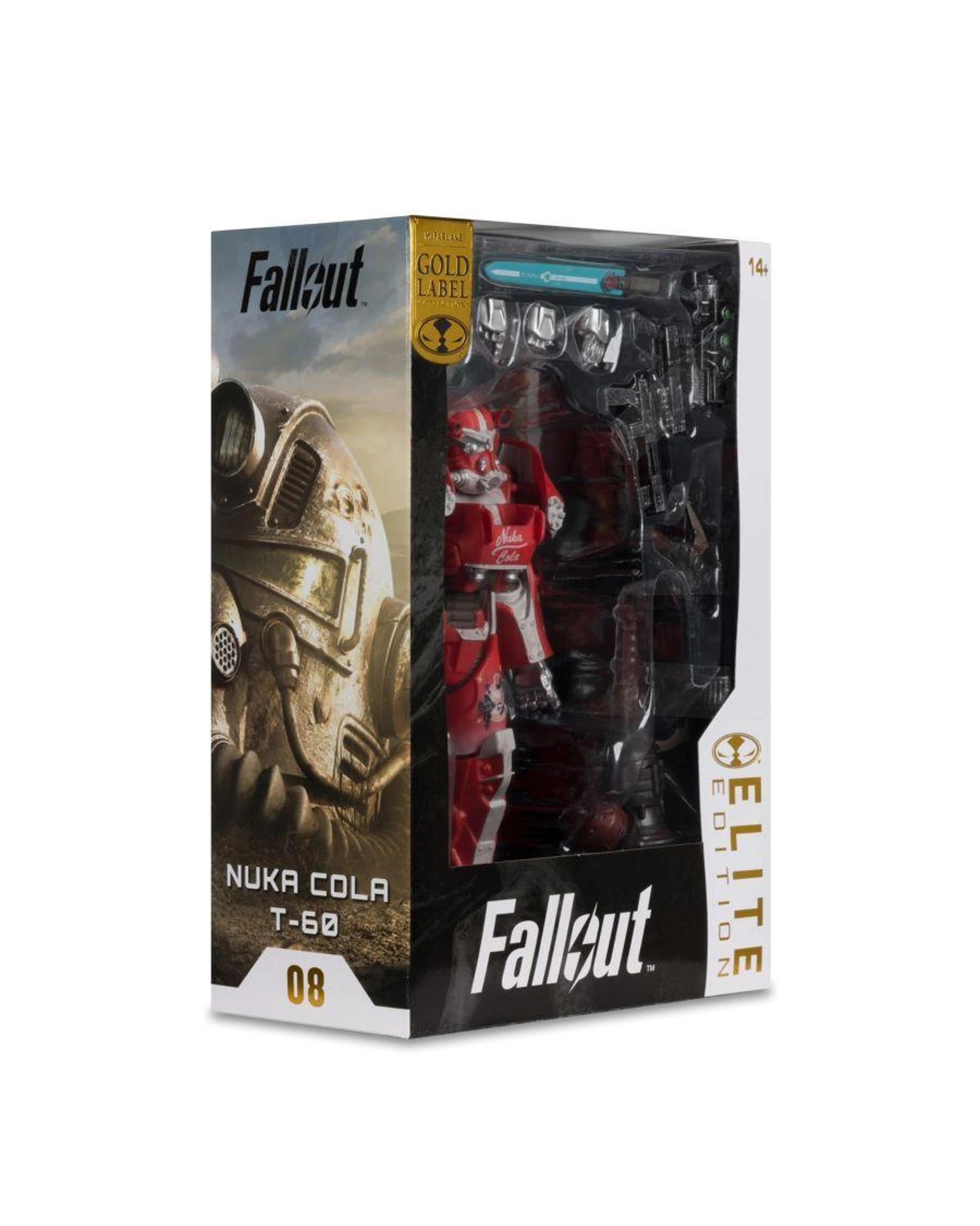 8 McFarlane Fallout 76 Nuka Cola T-60 Elite Edition Gold Label 7 inch Figure, 8 of 9