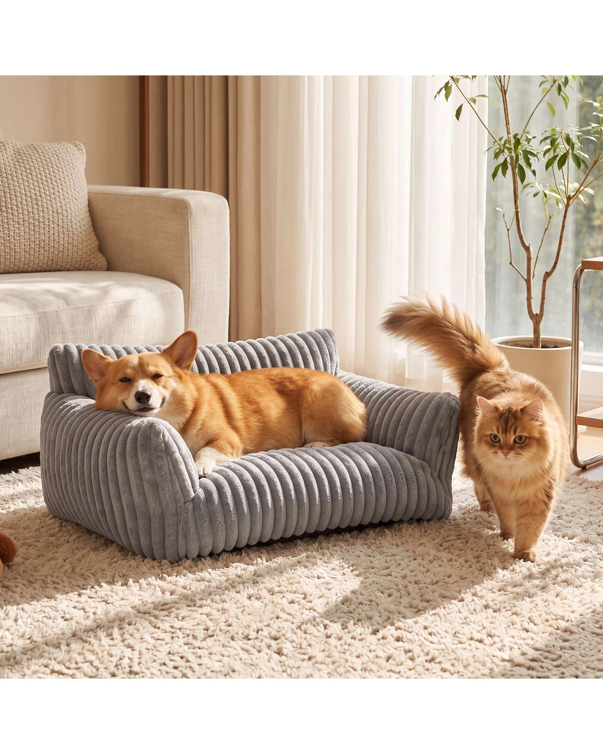 7 Advwin Dog Cat Sofa Bed Pet Sofa Couch, 7 of 8