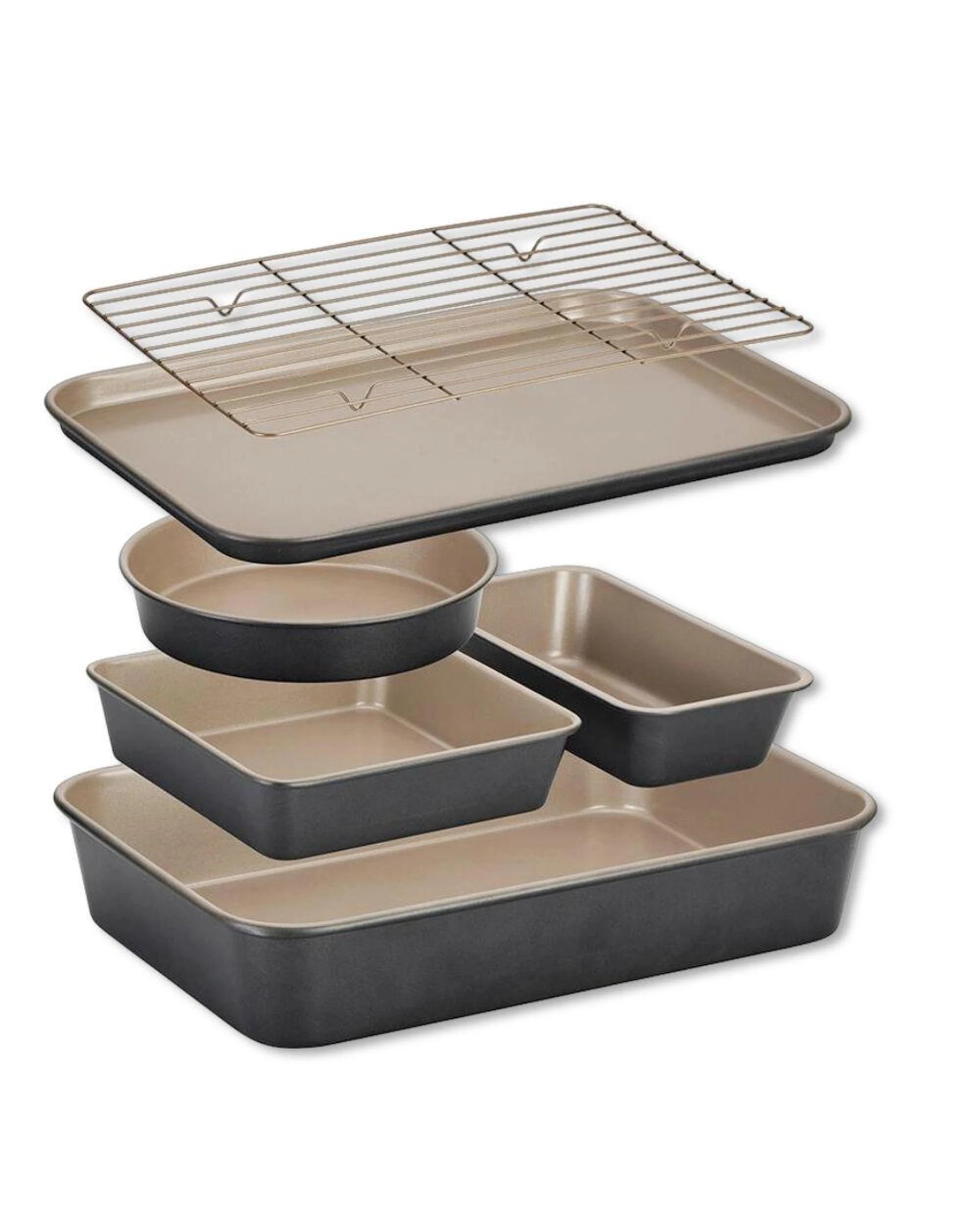 1 Stanley Rogers Ceramabake Cleverstack 6 Piece Bakeware Set, 1 of 2