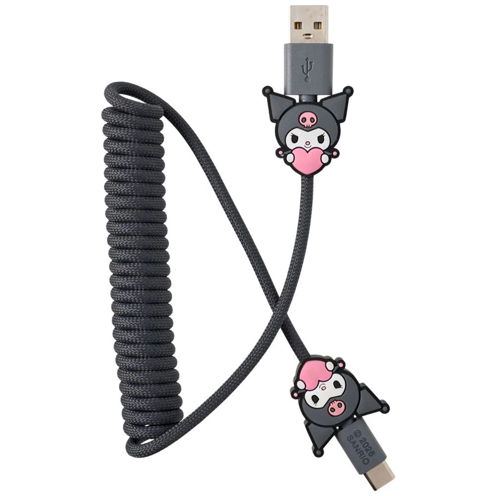 2 Kuromi USB-A to USB-C Charger Cord, 2 of 3