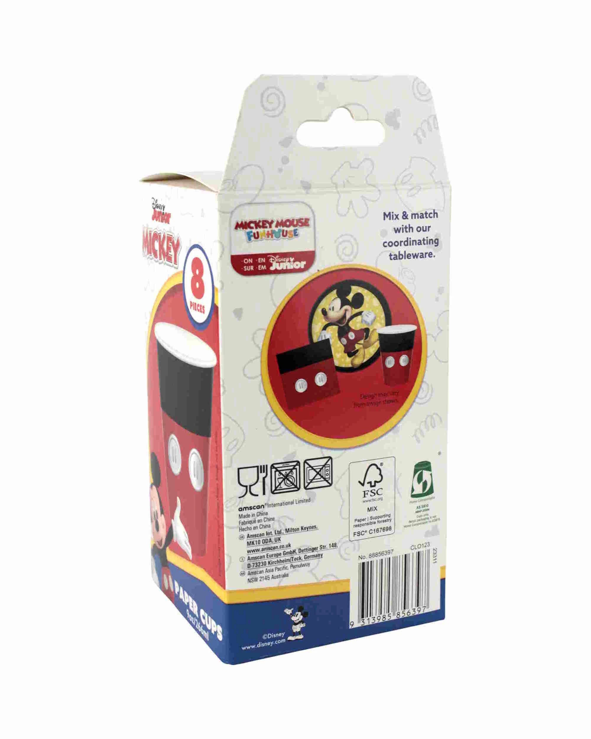 3 Amscan Mickey Mouse Forever Paper Cups Pack of 8, 3 of 3