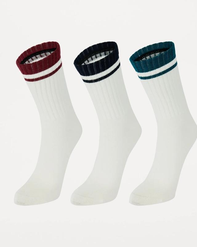 3 Pack Chunky Ribbed Full Crew S