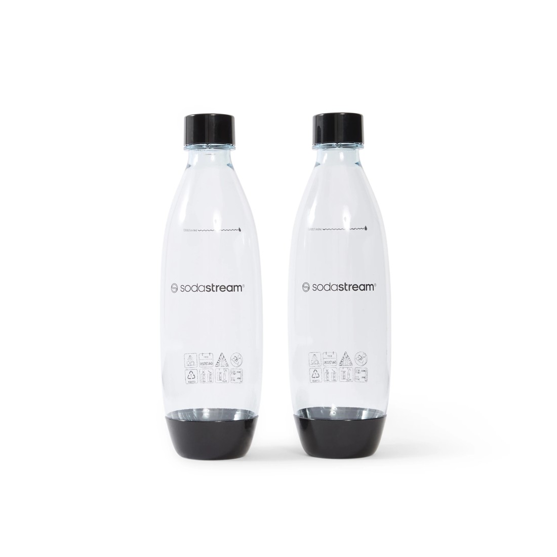 3 2 Pack 1L Sodastream Black Fuse Bottles, 3 of 3