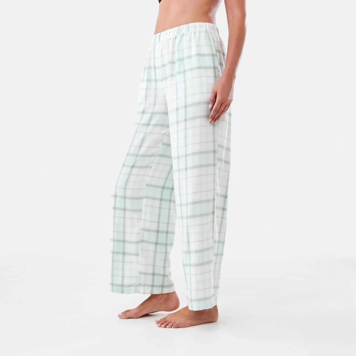 2 Boyfriend Flannel Pants Opal Chk, 2 of 5