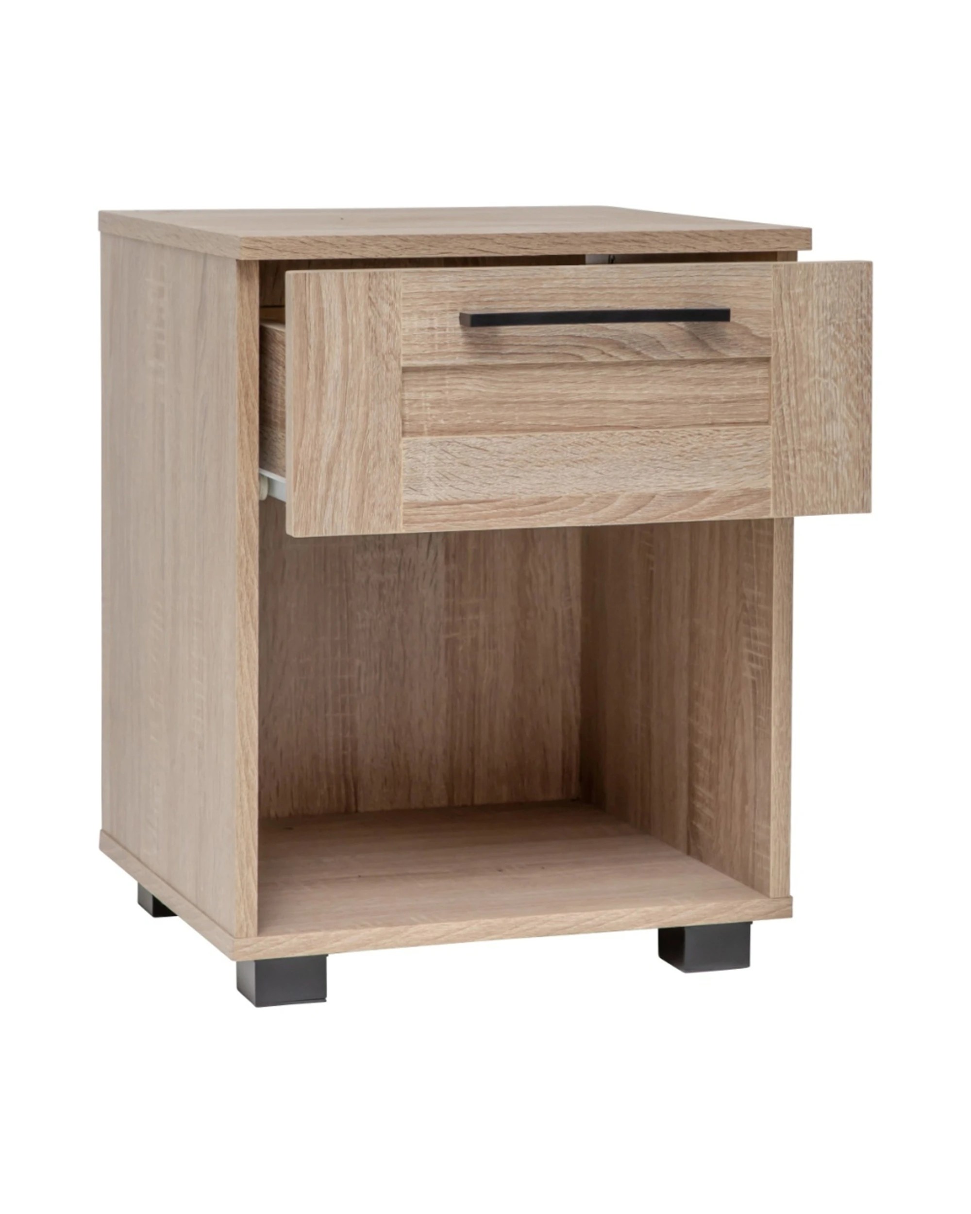 4 Alpine Bay Montreal Bedside Table 1 Drawer - Natural, 4 of 8