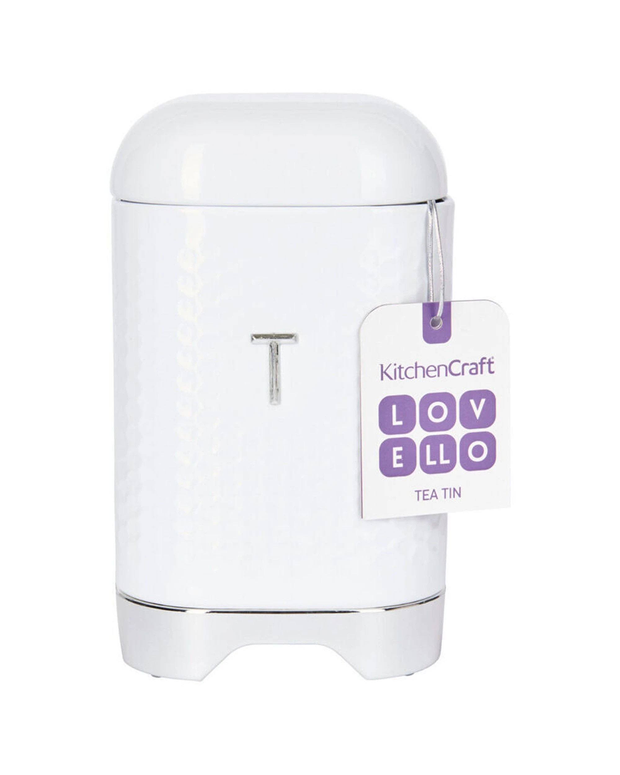 2 Kitchen 2pc Craft Lovello Retro Tea Canister Sugar Jar ComboTextured Finish Carbon Steel - White, 2 of 7