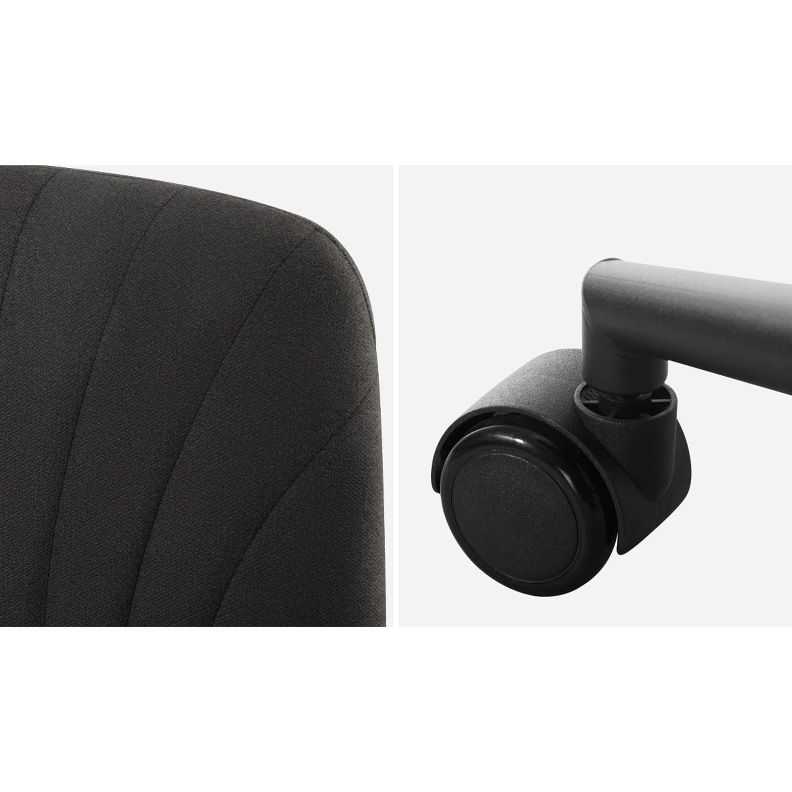 6 Oikiture Armless Office Desk Chair Linen
 - Charcoal, 6 of 10