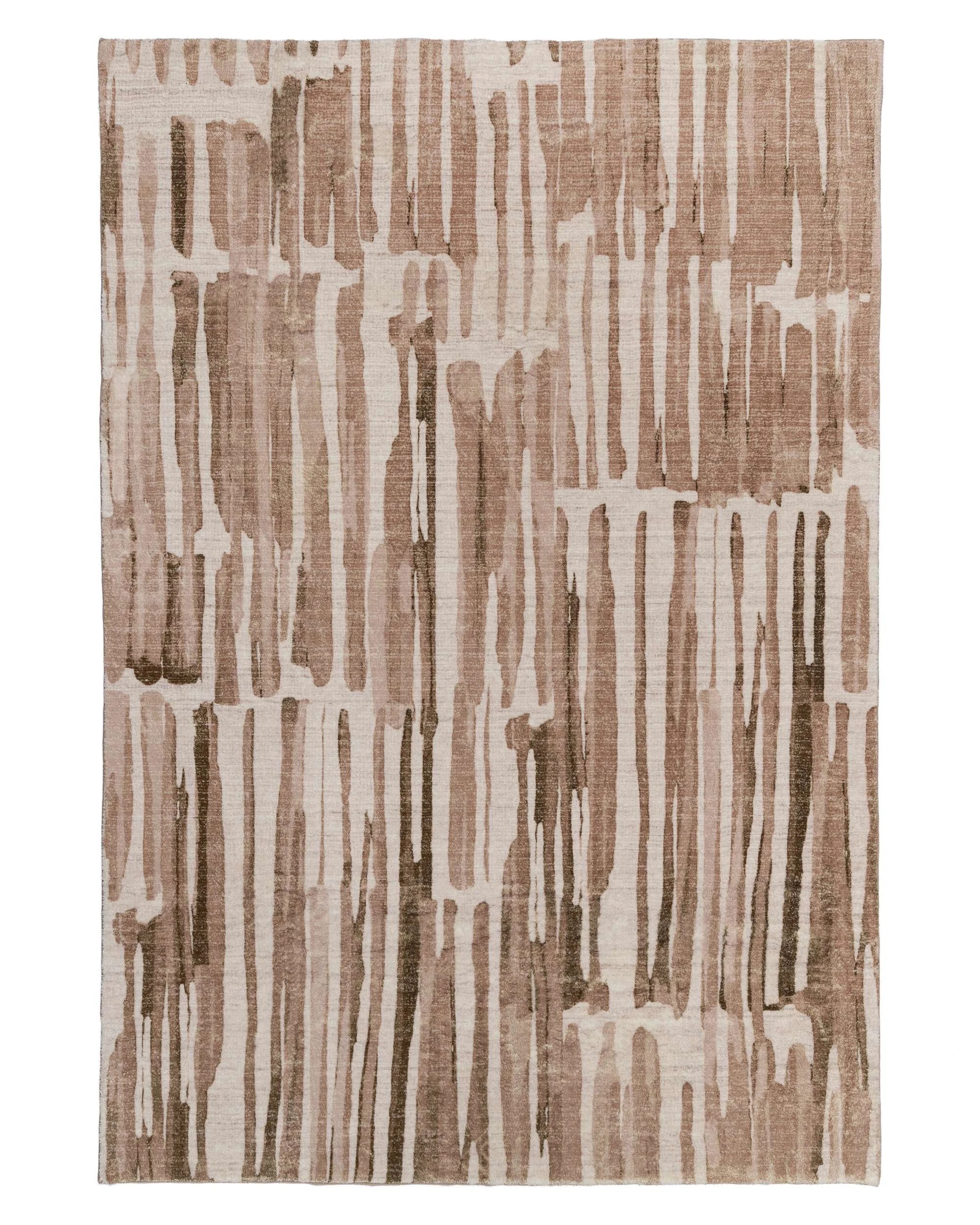 1 Loopsie Vinki Stiped Washable Rug-180cm x 120cm - Beige, 1 of 6