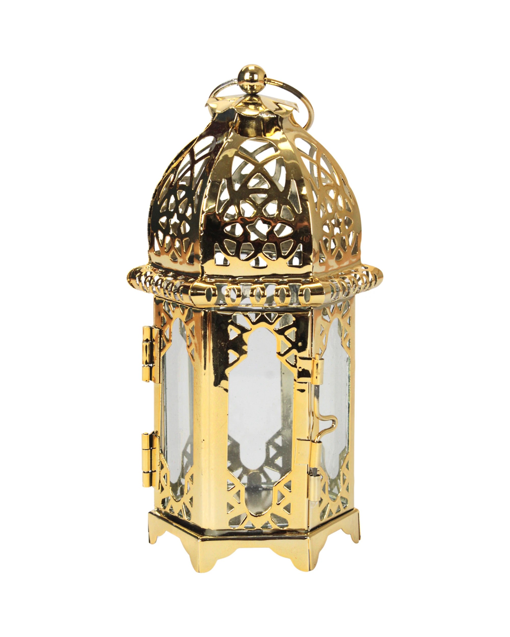 1 Party Maker Lantern Candle Holder Decoration - Gold, 1 of 4