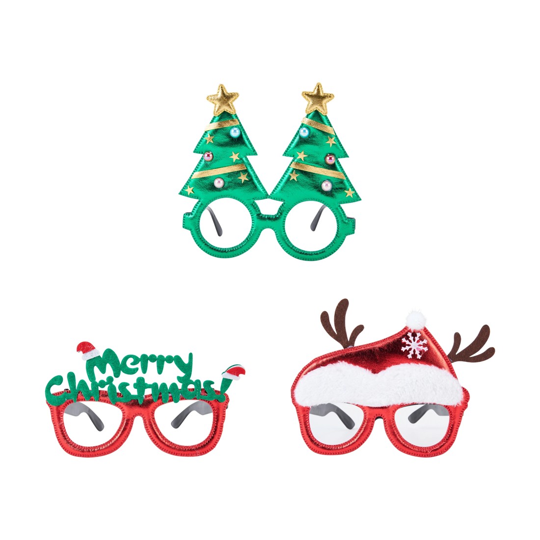 2 Christmas Novelty Glasses - Assorted, 2 of 6