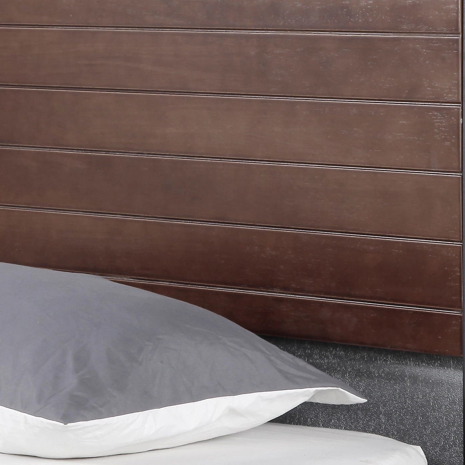 9 Milano Décor Azure Bed Frame With Headboard Wood Steel Platform Bed - Black, 9 of 9