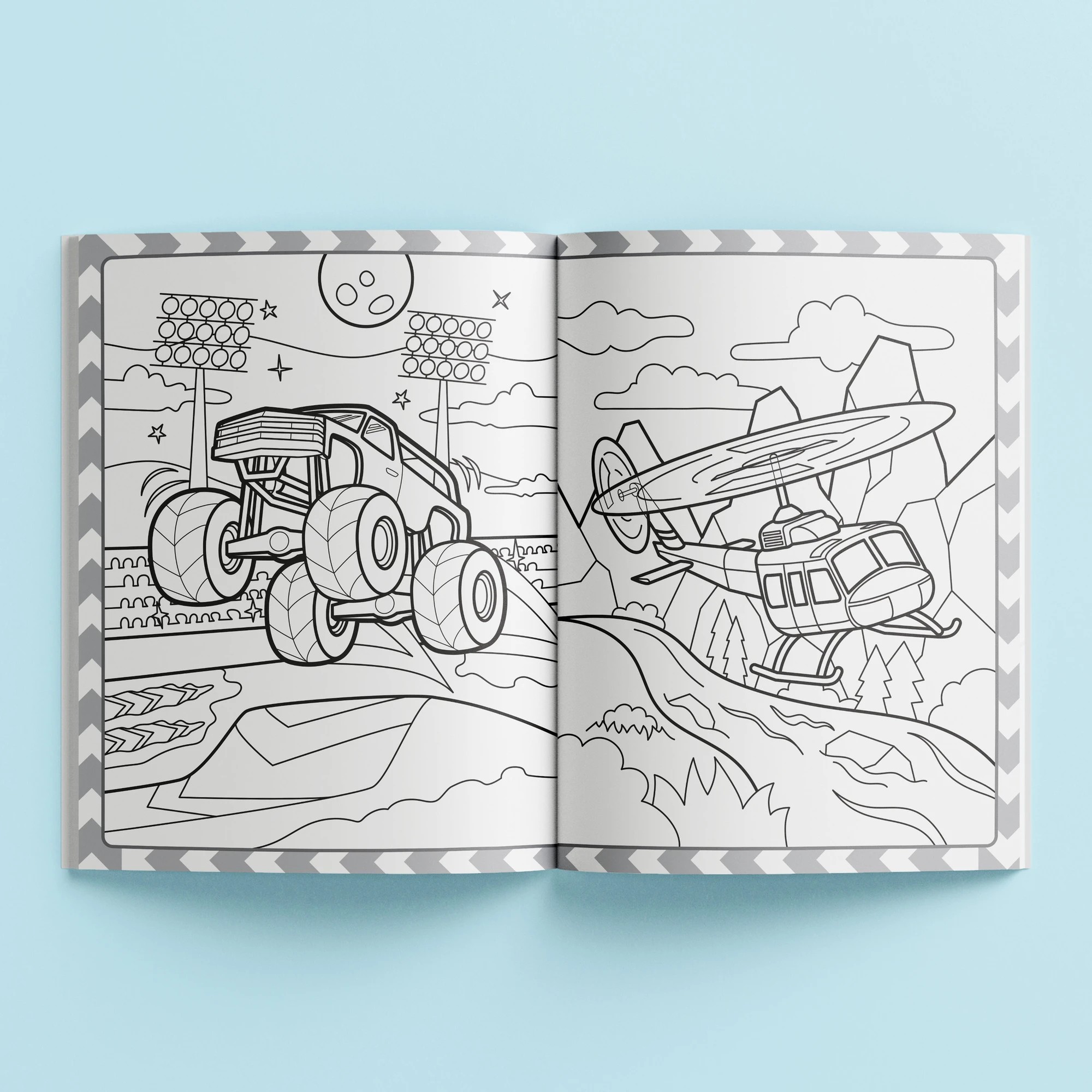 2 Megatastic Colouring Vehicles by Diego Vaisberg and Lu Perez Piza - Book, 2 of 5