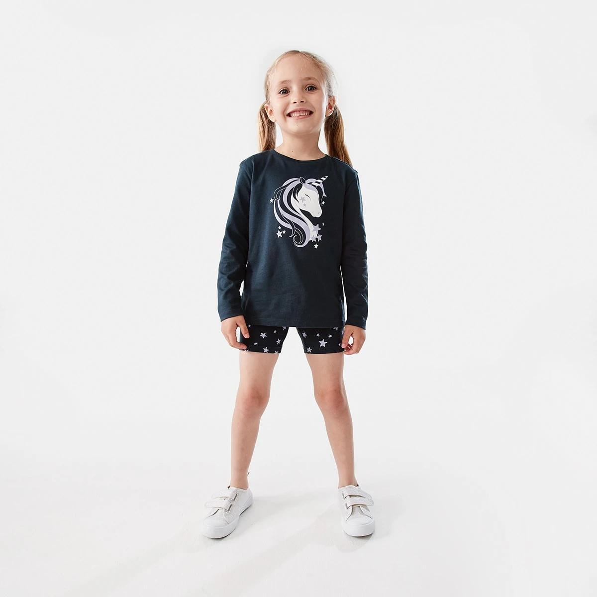 5 Long Sleeve Print T-shirt Unicorn, 5 of 8