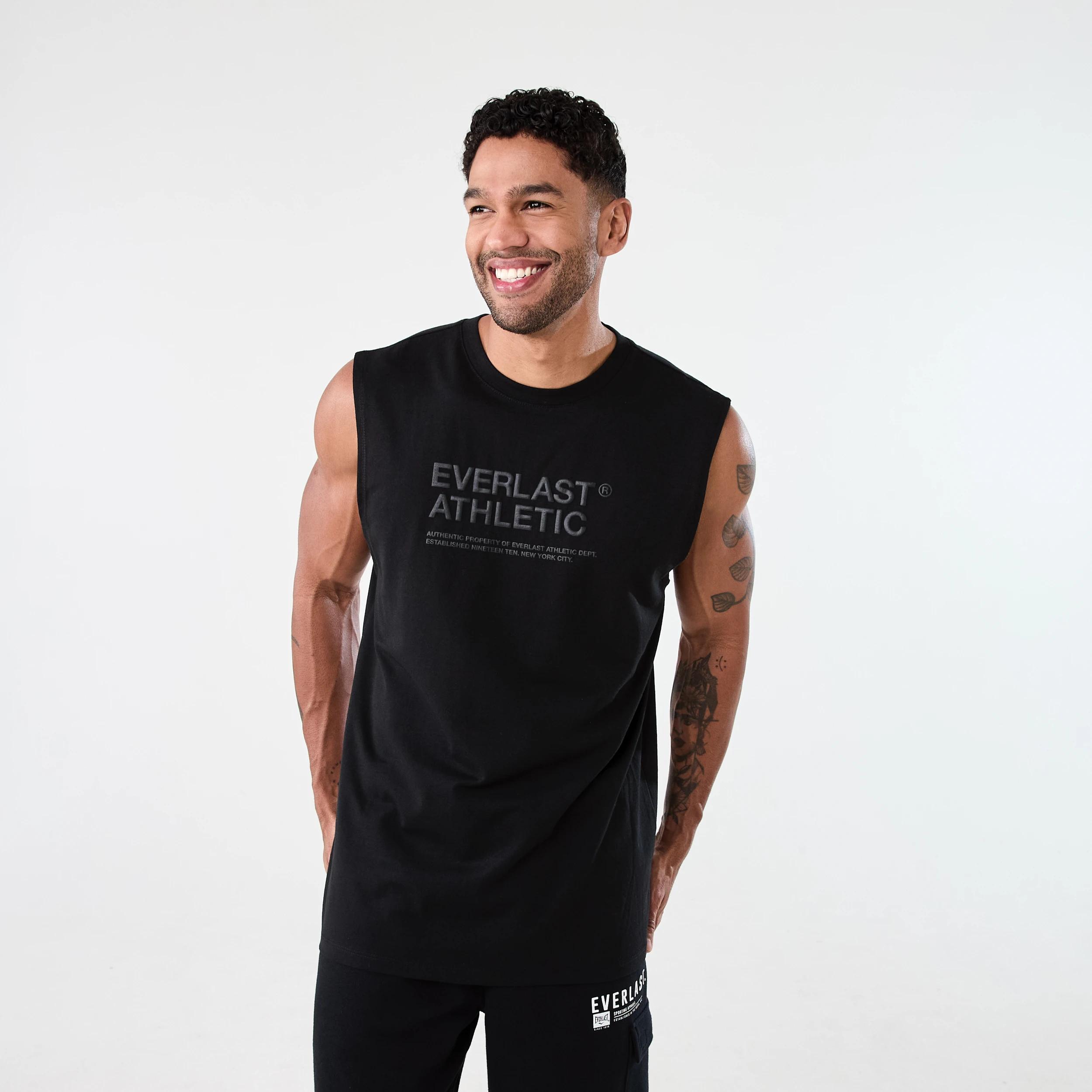 1 Everlast Mens Muscle EVERLAST BLACK, 1 of 6