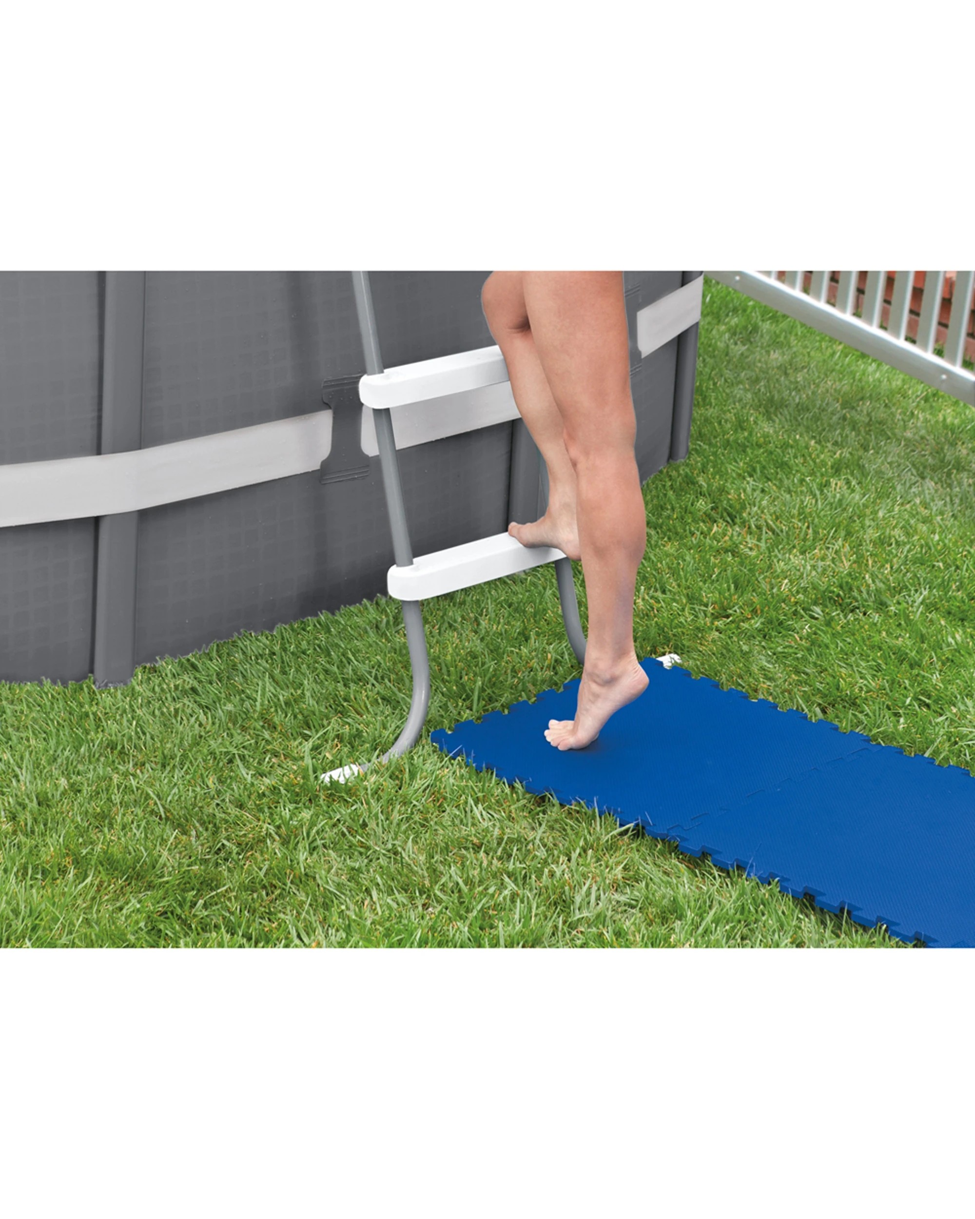 5 Intex 8pc Interlocking Padded Floor Protector Square - Blue, 5 of 7