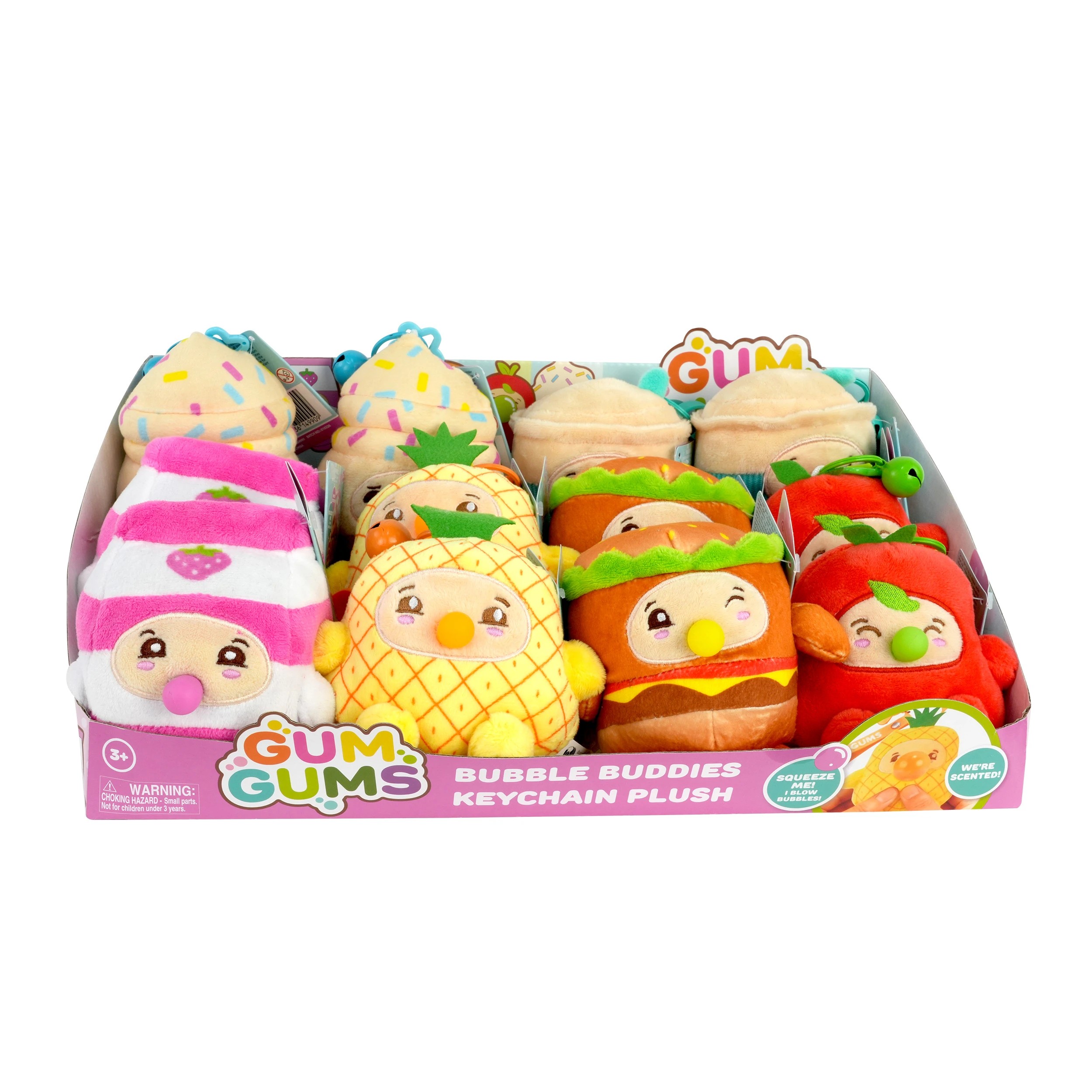 1 Gum Gums Bubble Buddies Keychain Plush - Assorted, 1 of 5