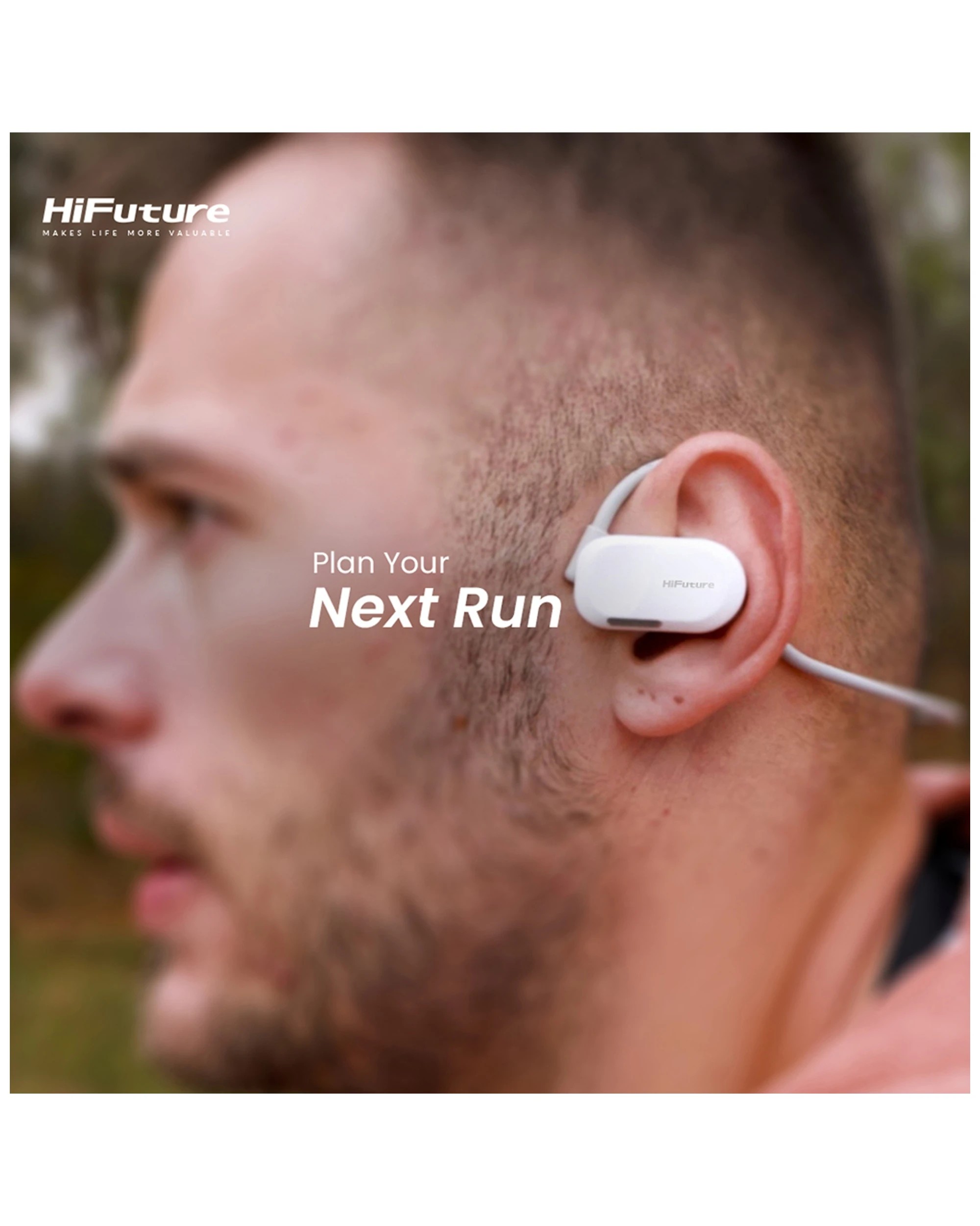 5 Hifuture Futuremate Open Ear Air Conduction Enc Headphones W/ 2-mic - Grey, 5 of 10