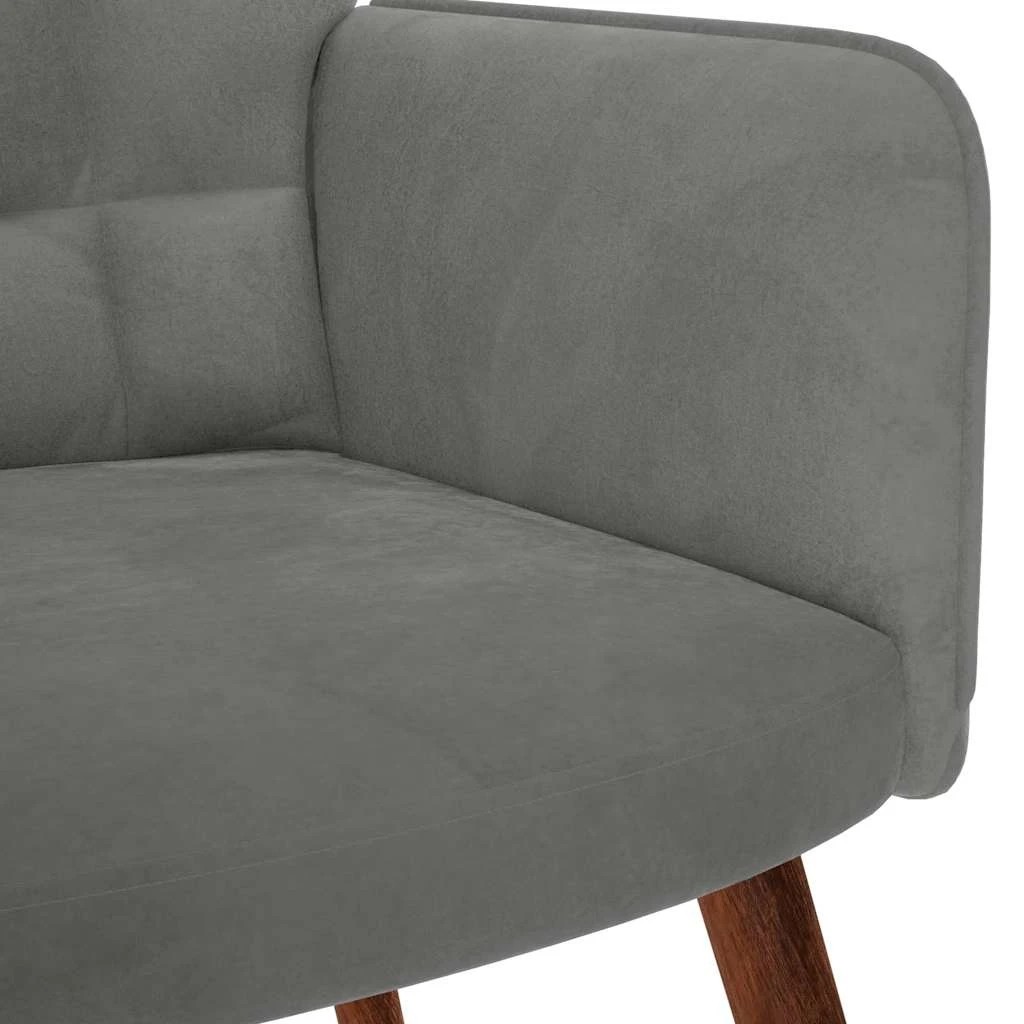 9 vidaXL rocking chair with stool - Grey, 9 of 9