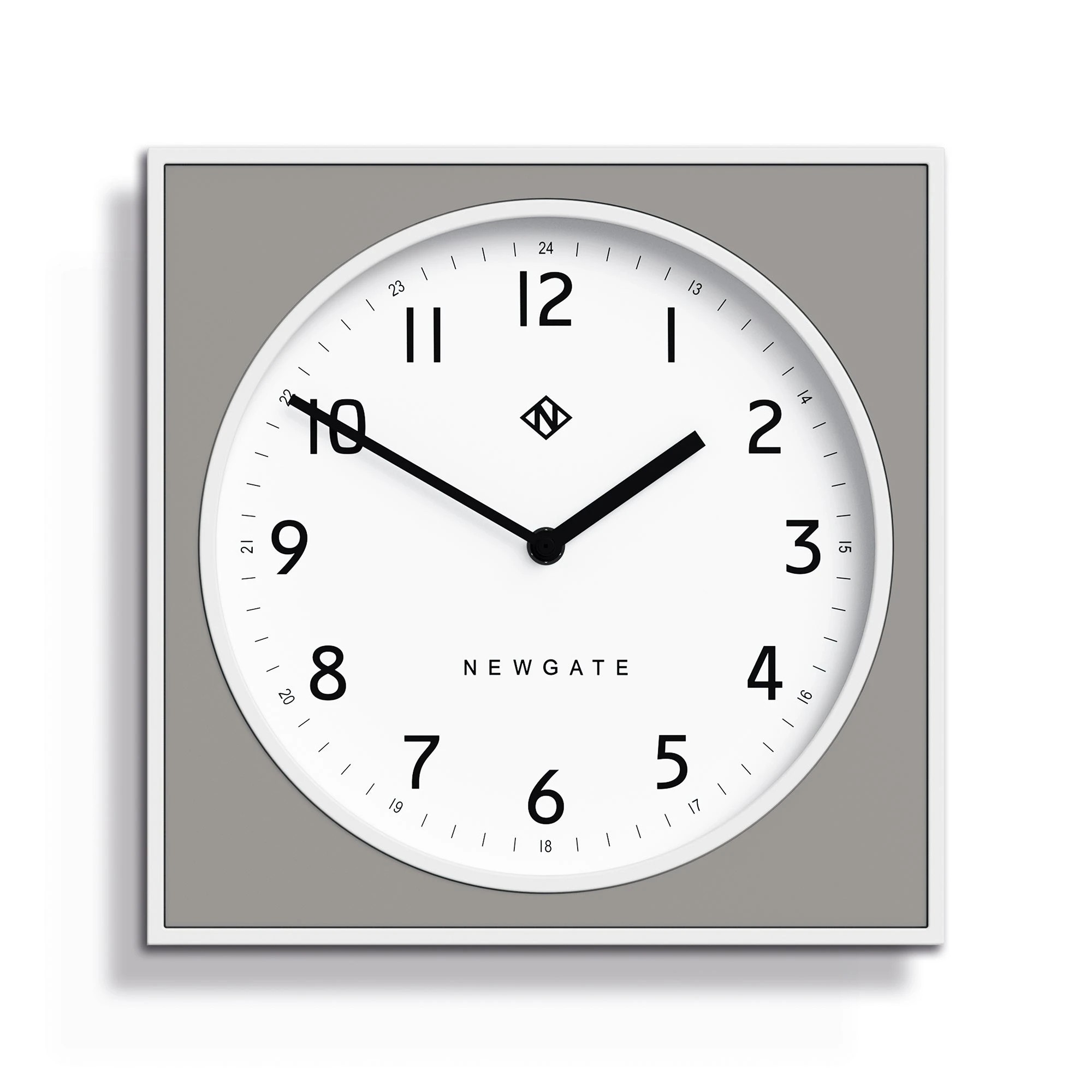 1 Newgate Burger & Chips Wall Clock - Grey, 1 of 1